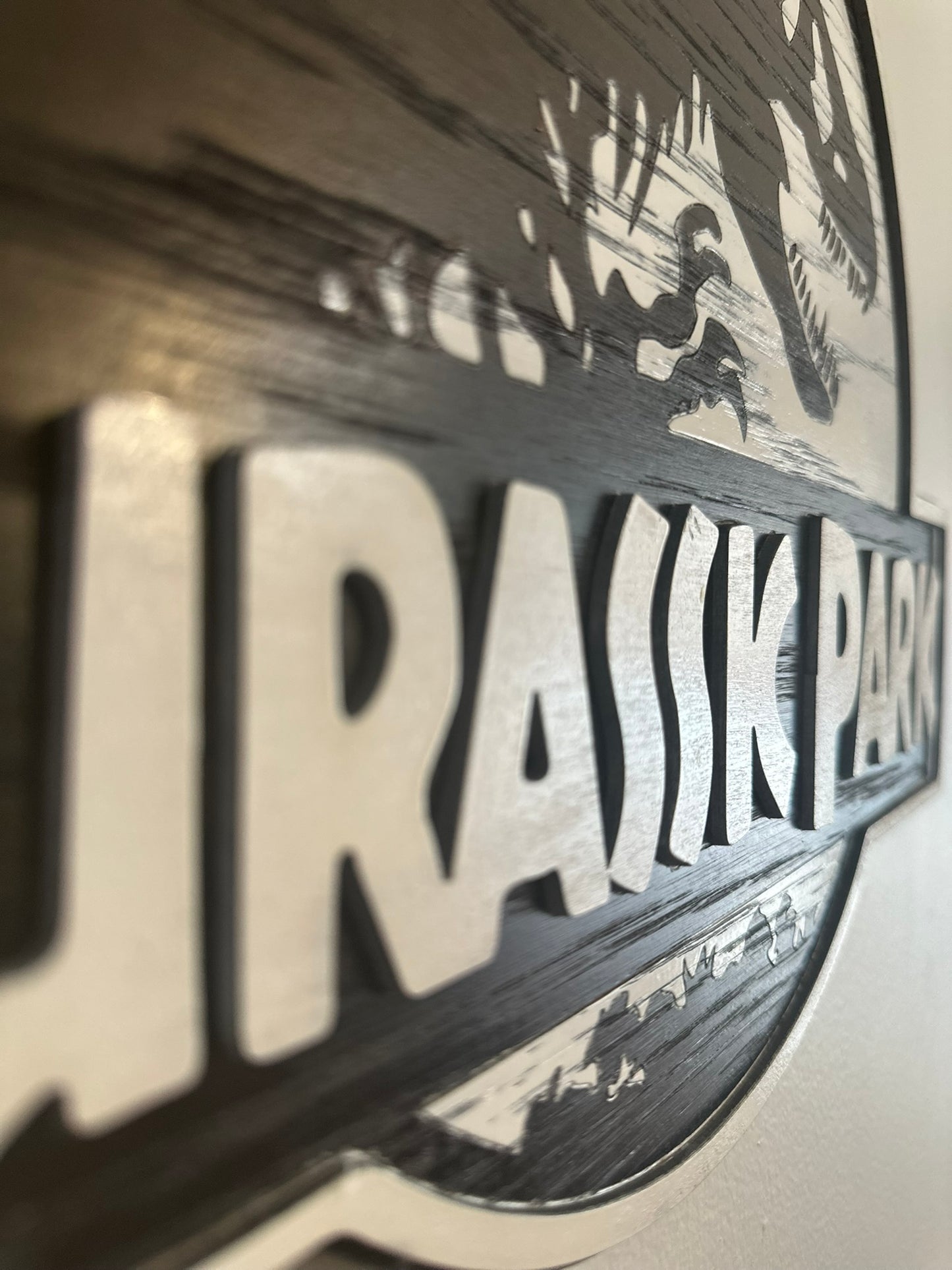 Dinosaur sign for wall decoration