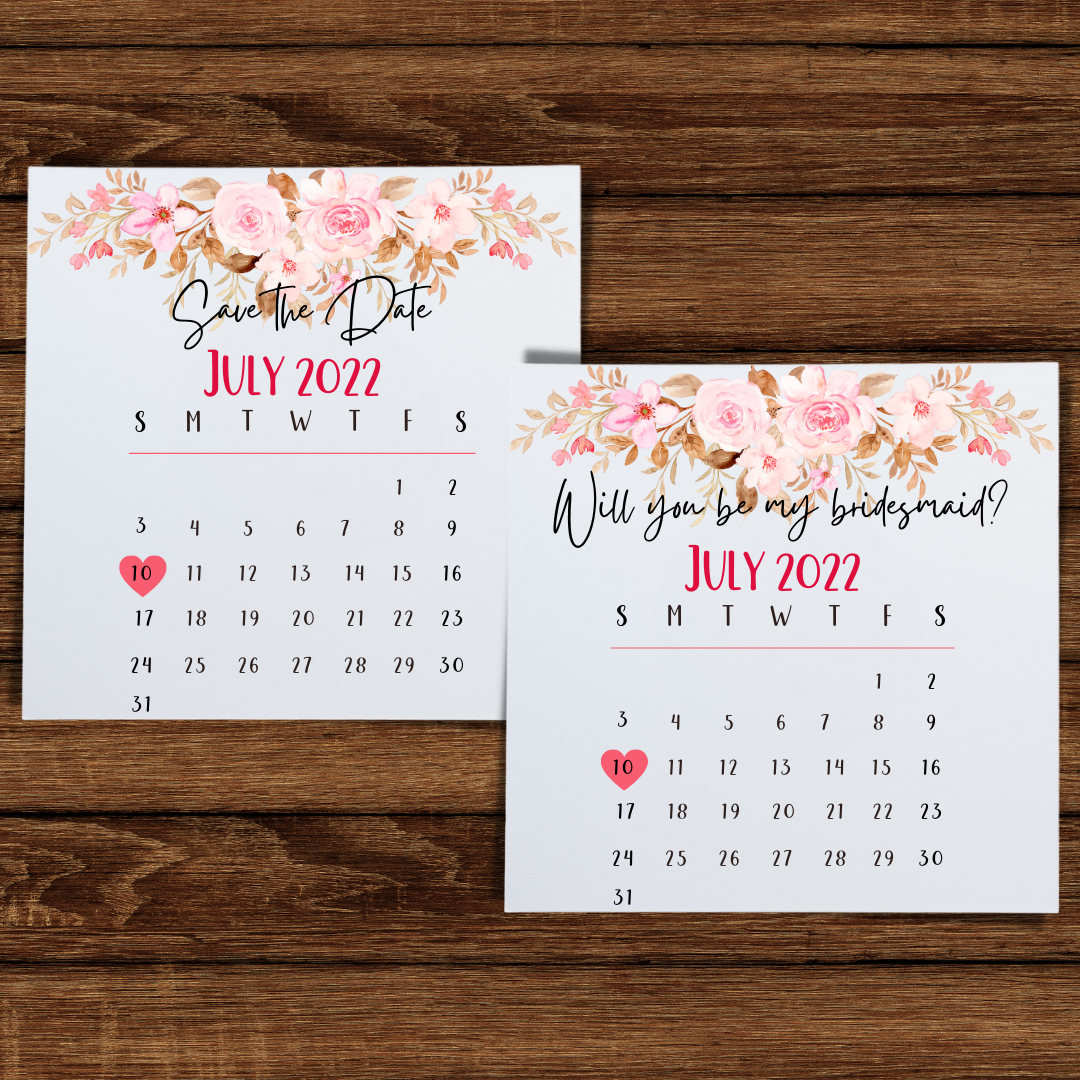 Bridesmaid proposal card, Save the date card, maid of honour proposal card, flower girl proposal card, mc proposal card