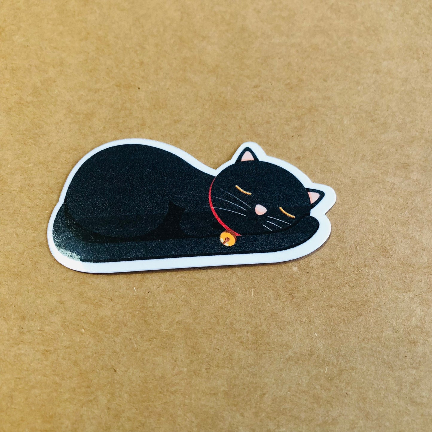 Cute black cat stickers, die cut stickers, sticker pack, Glossy stickers, laptop stickers, luggage stickers, Gift for cat lovers