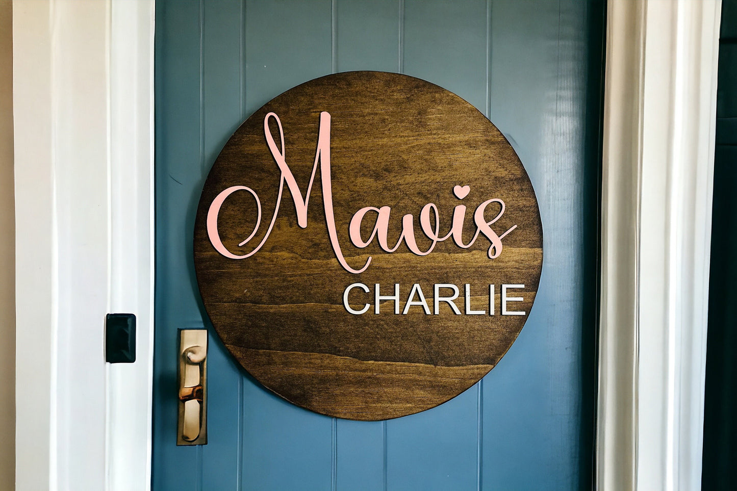 Personalized Wood Name Sign: 3D Nursery Decor