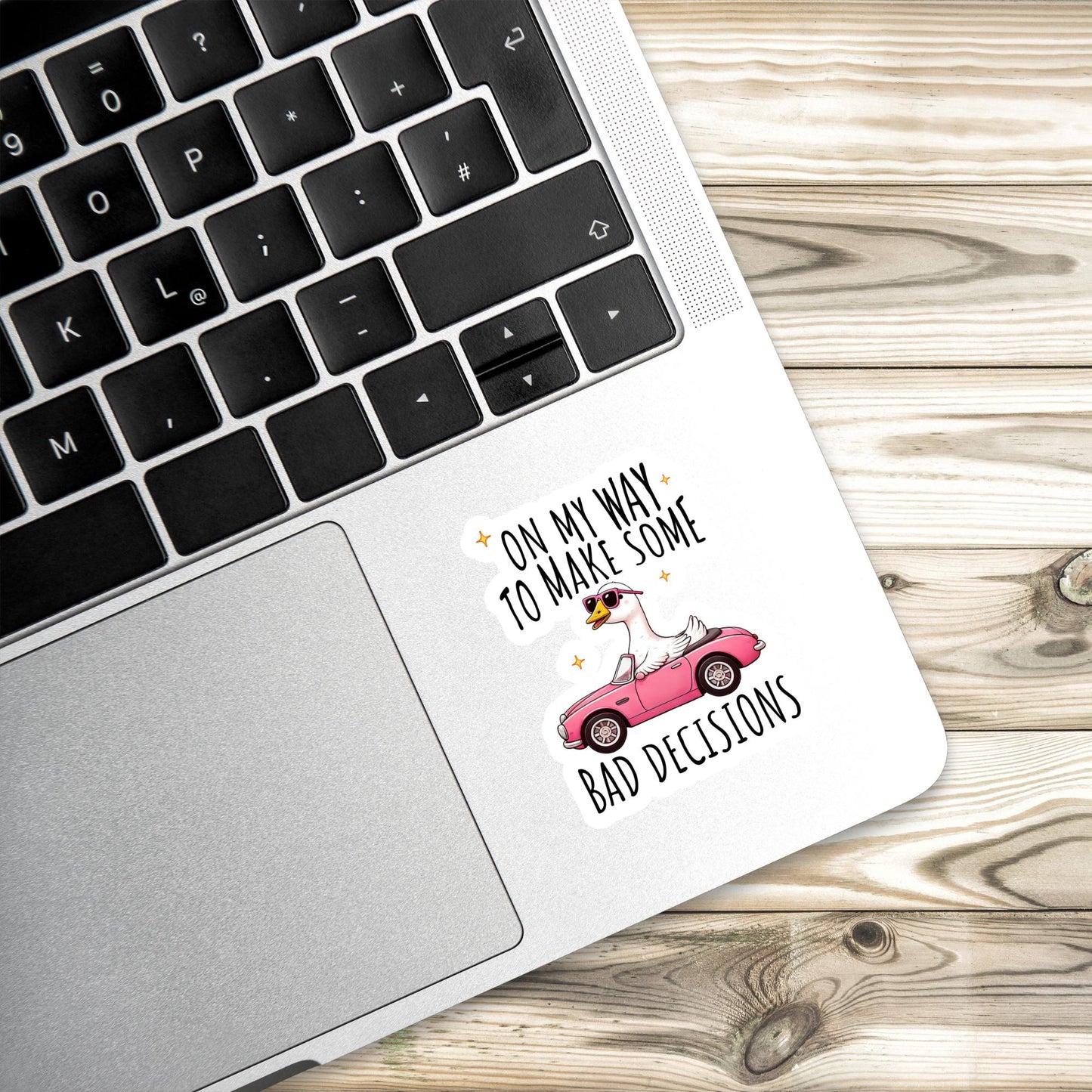 Coquette Goose Vinyl Sticker: Silly Laptop Decal