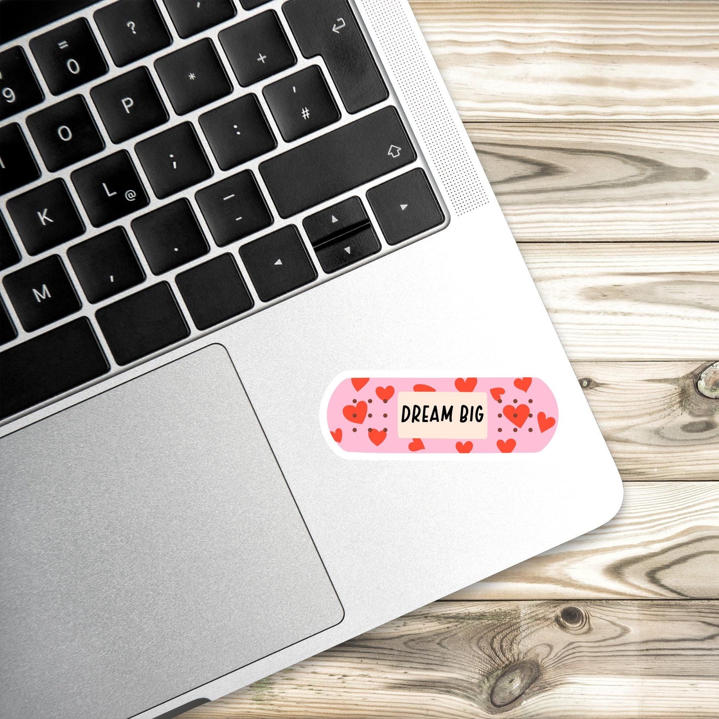 Dream Big Bandage Sticker: Motivational Laptop Decal