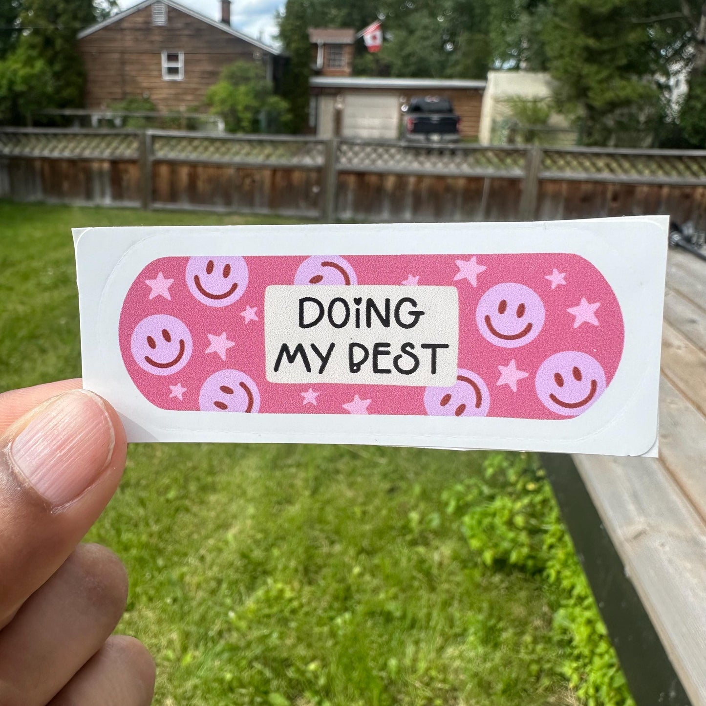 Floral Bandage Sticker: Motivational Self-Care, Laptop Decal