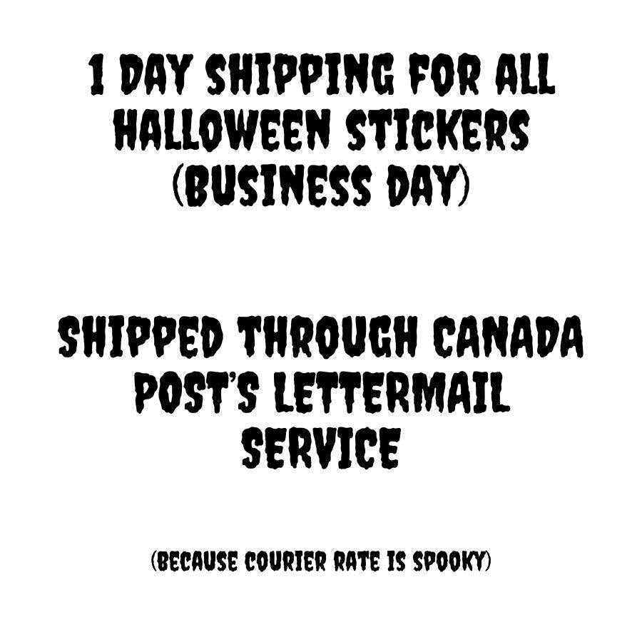 Sweet & Spooky Ghost Cherry Sticker: Waterproof Vinyl Decal