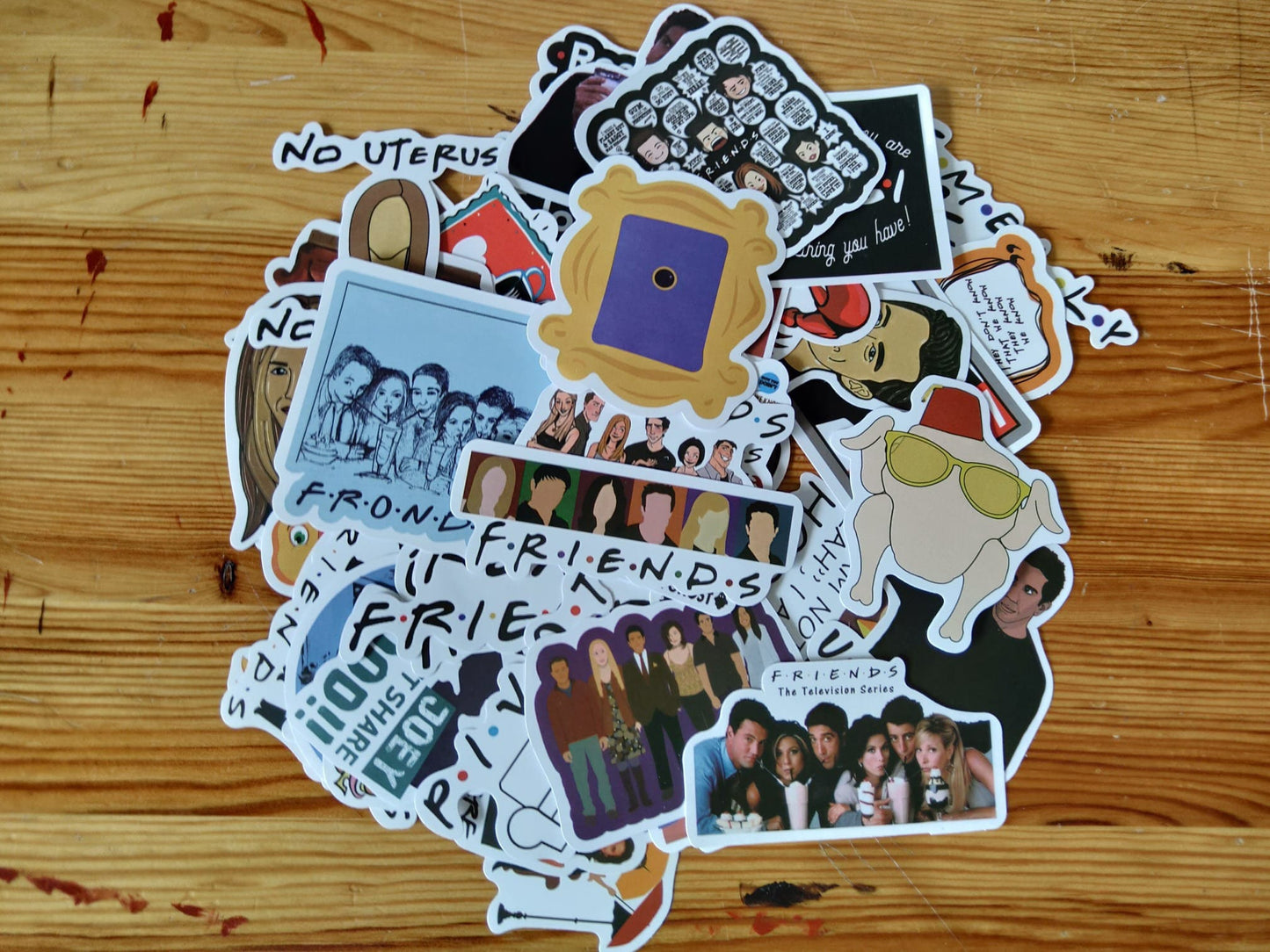 50 pcs FRIENDS stickers, die cut stickers, sticker pack, sticker for hydroflask, luggage sticker, mobile sticker, laptop sticker, stickers
