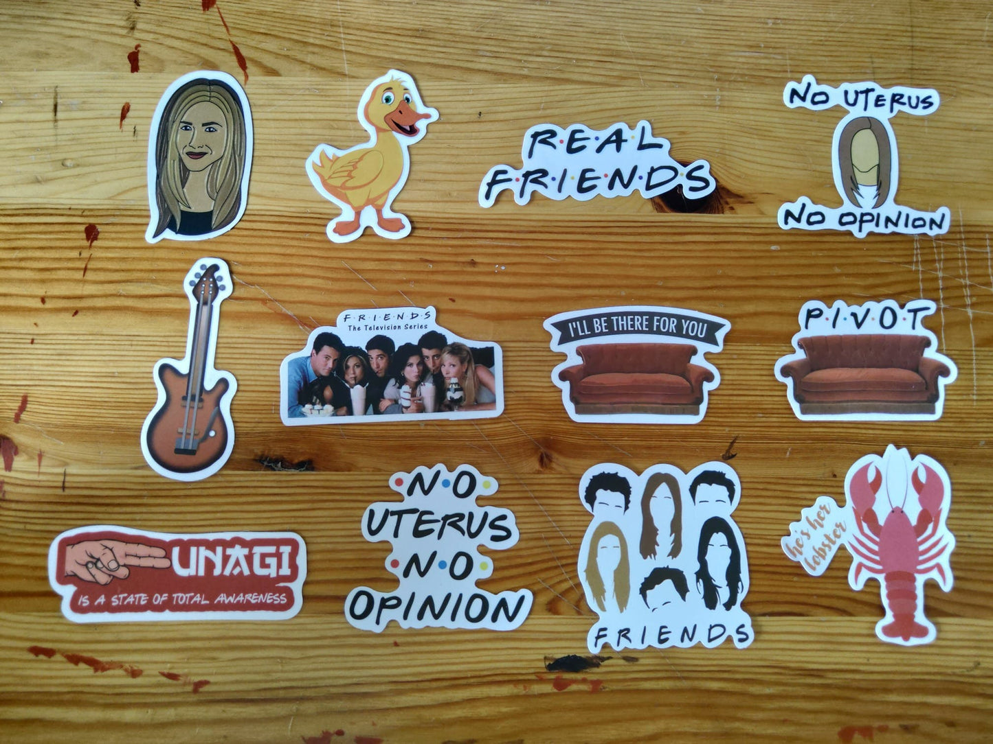 50 pcs FRIENDS stickers, die cut stickers, sticker pack, sticker for hydroflask, luggage sticker, mobile sticker, laptop sticker, stickers