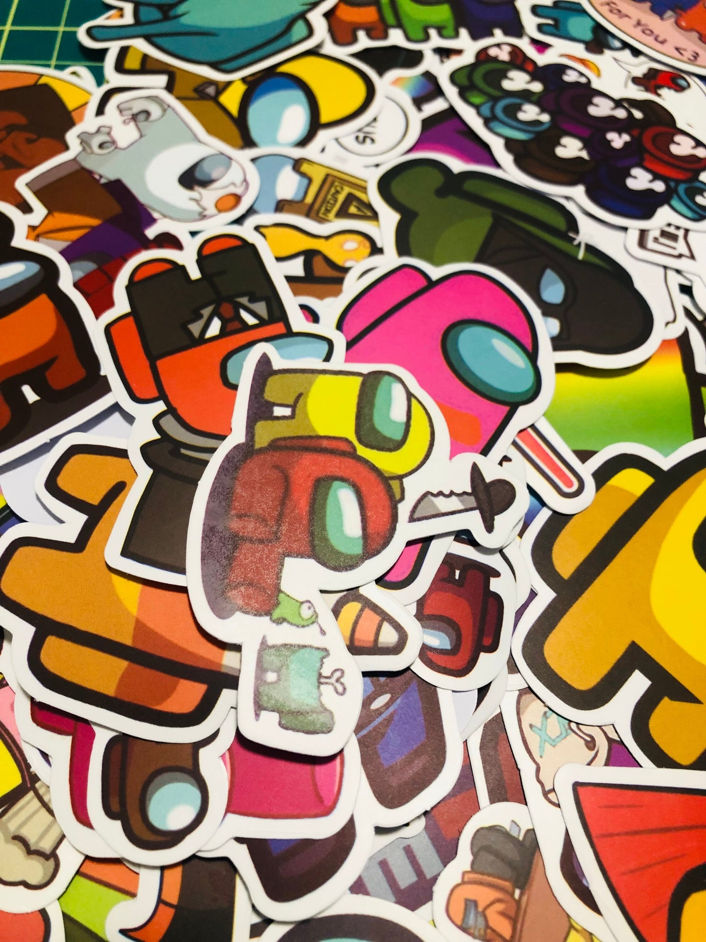 100 pcs Among us stickers, sticker pack, sticker sheet, hydroflask sticker, laptop sticker, among us gifts, mobile sticker, luggage sticker