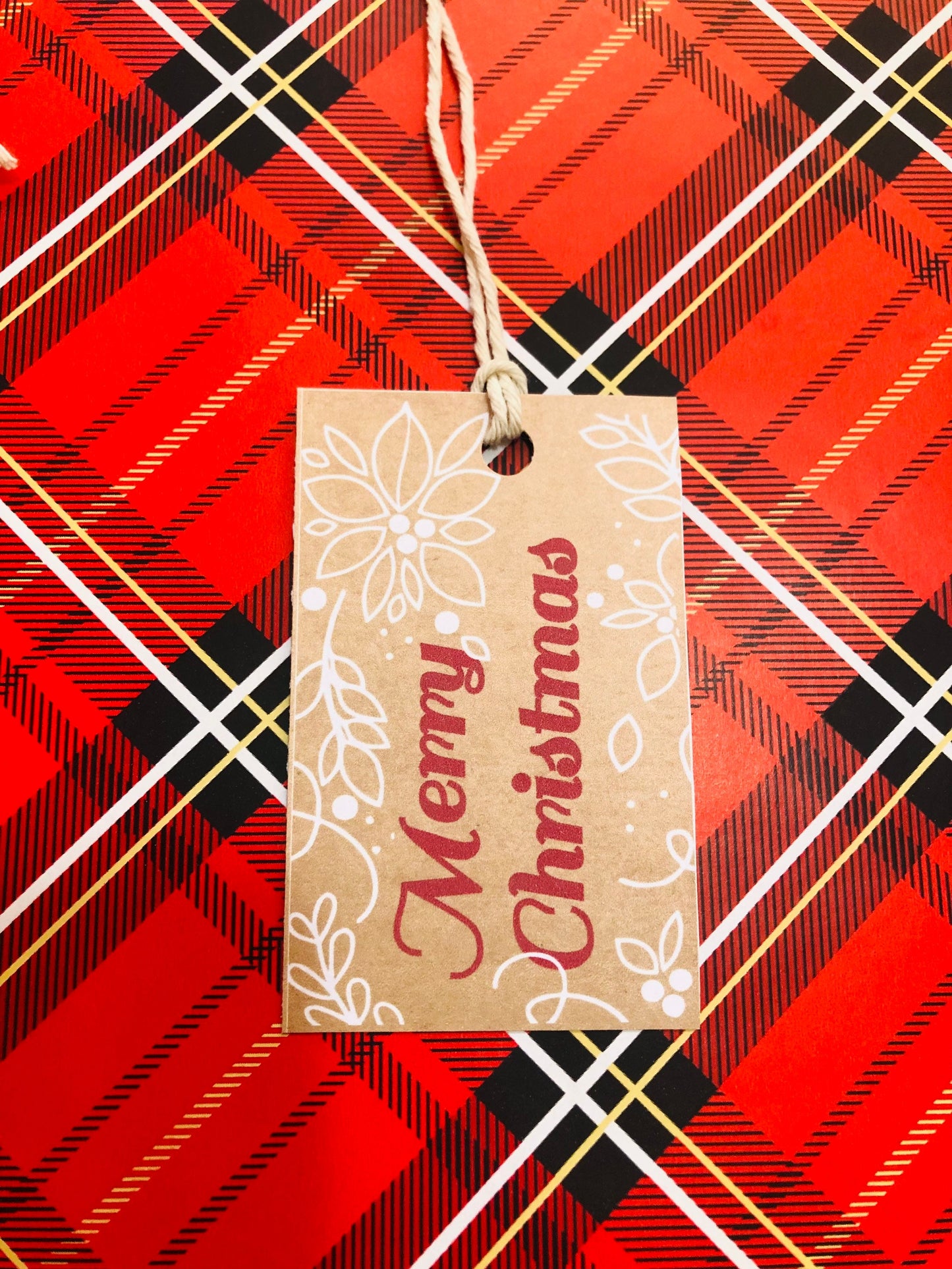 Set of 12 Kraft Christmas gift tags, holidays gift tags, Brown gift tags, pretty gift packaging, cute gift packaging