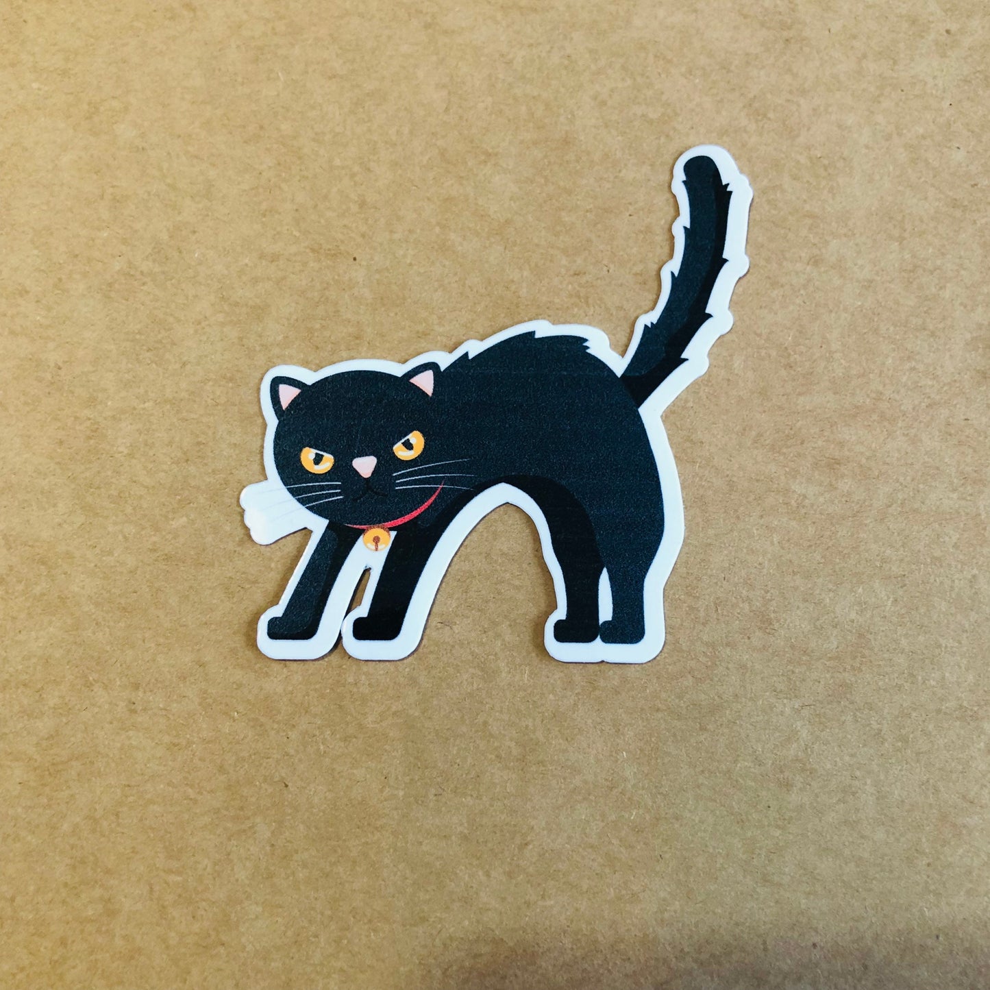 Cute black cat stickers, die cut stickers, sticker pack, Glossy stickers, laptop stickers, luggage stickers, Gift for cat lovers