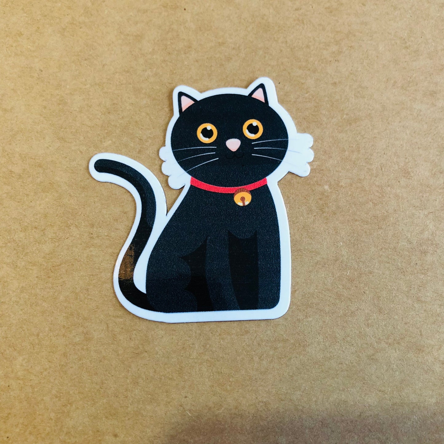 Cute black cat stickers, die cut stickers, sticker pack, Glossy stickers, laptop stickers, luggage stickers, Gift for cat lovers