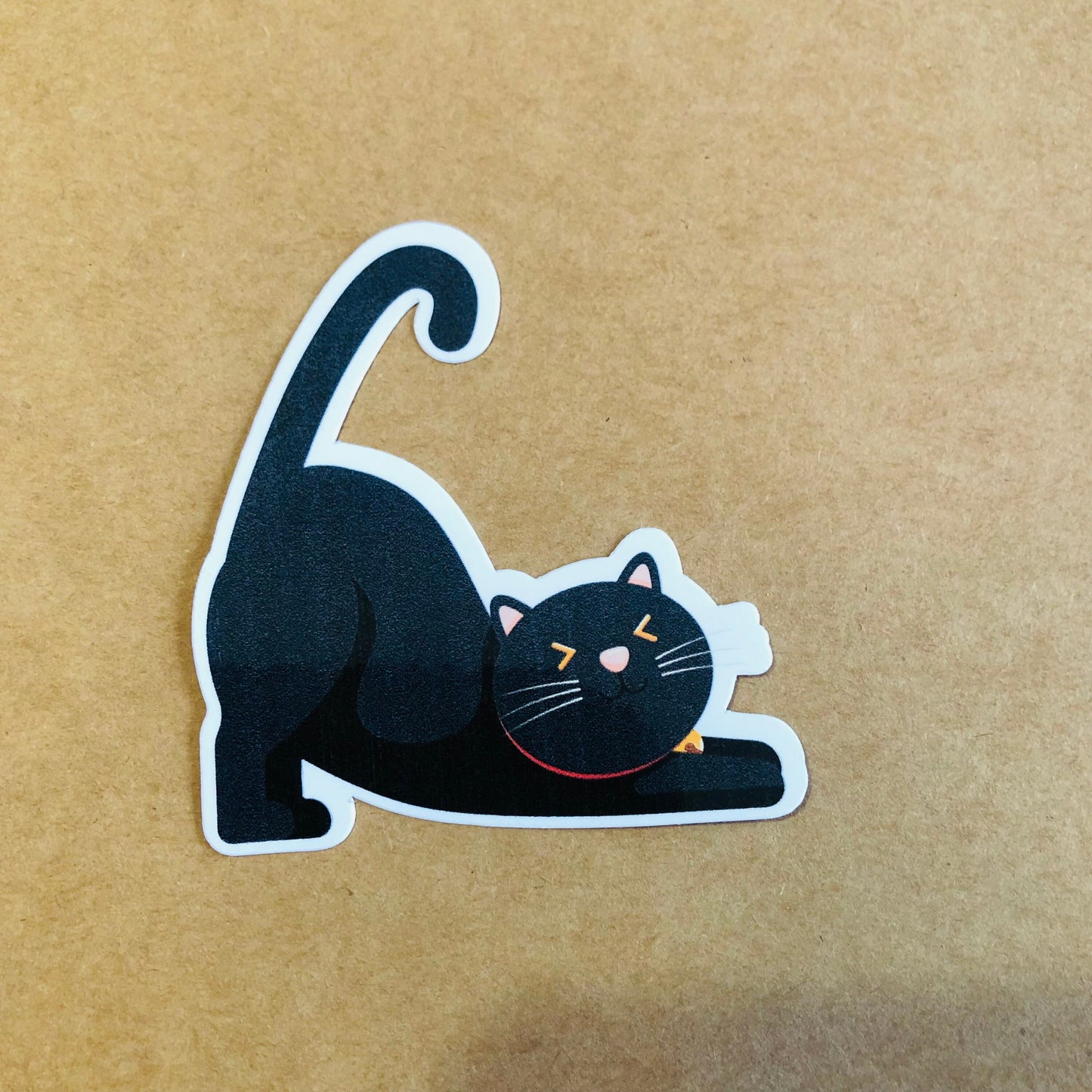 Cute black cat stickers, die cut stickers, sticker pack, Glossy stickers, laptop stickers, luggage stickers, Gift for cat lovers