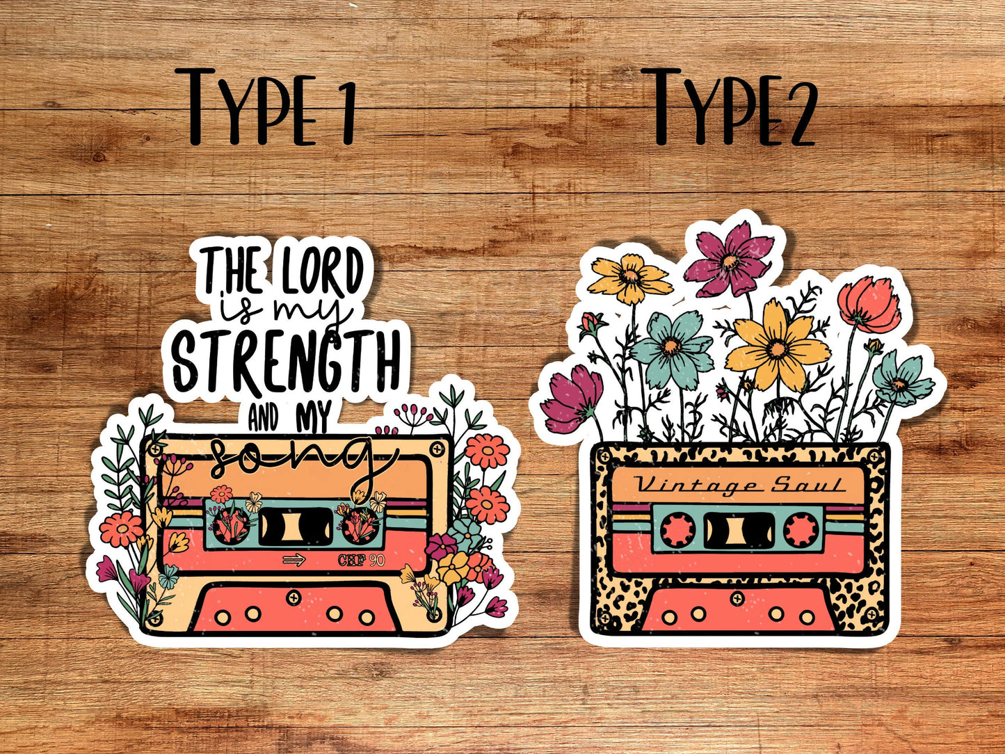 Bible verse sticker, christian sticker, retro sticker, lord is my strength, jesus quote sticker, waterbottle sticker, vintage flowers