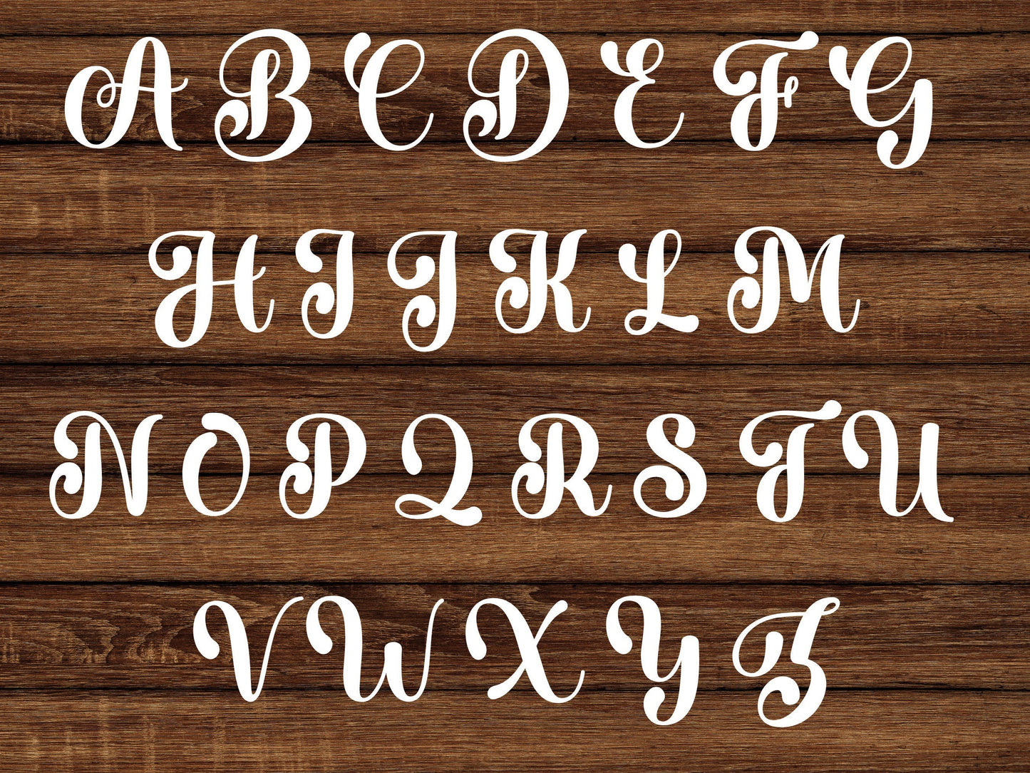 Wreath Monogram Decal: Custom Letter Sticker for Wedding Signs