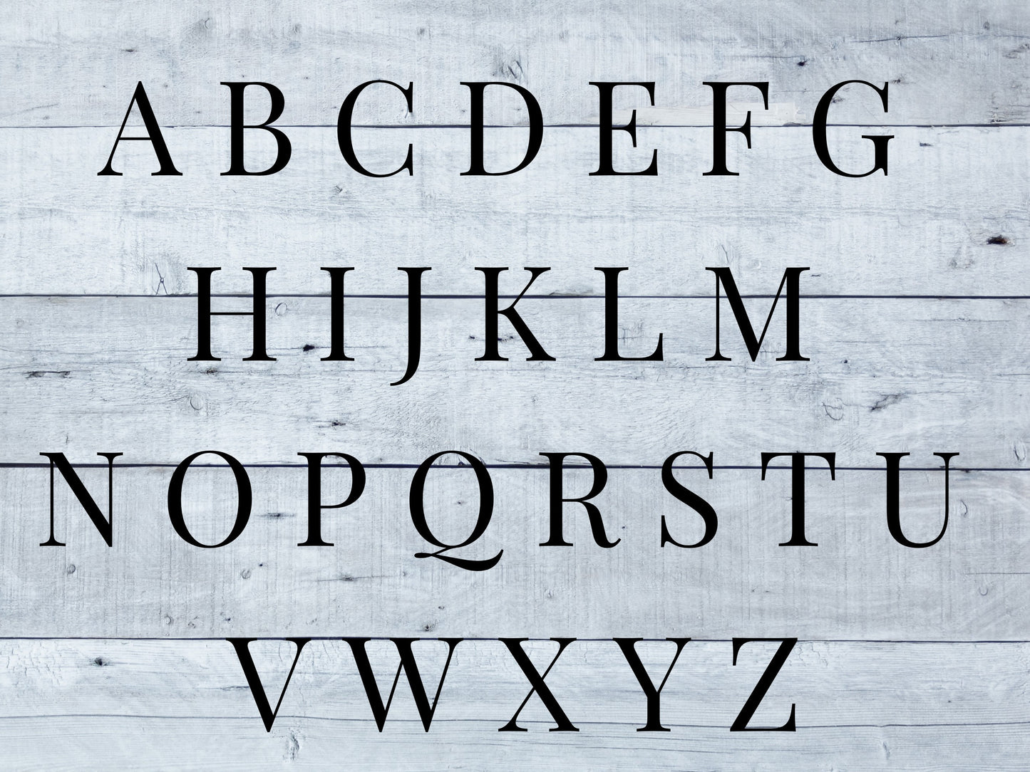 Custom Initial Wreath Monogram Decal: Door & Wall Sign