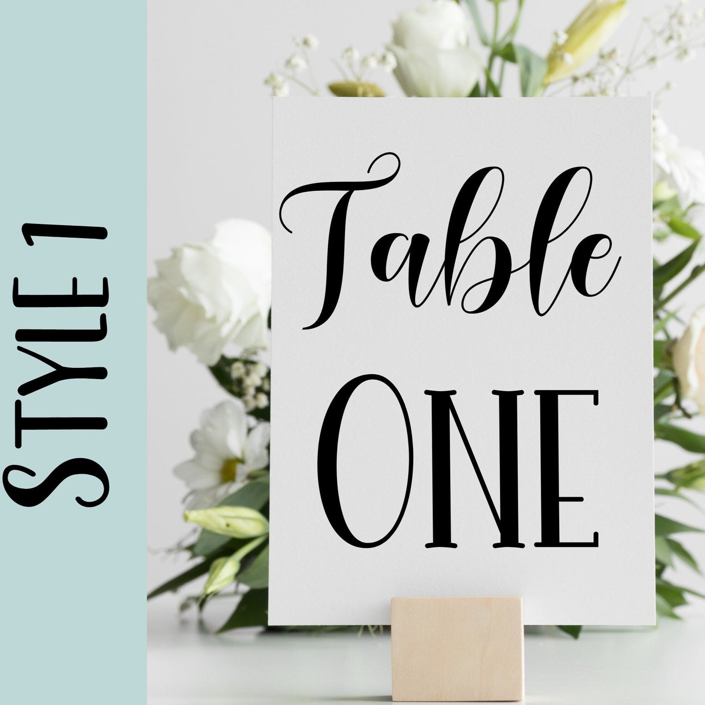 Table number vinyl decal, wedding signs, wedding decoration, table number signs, table number labels