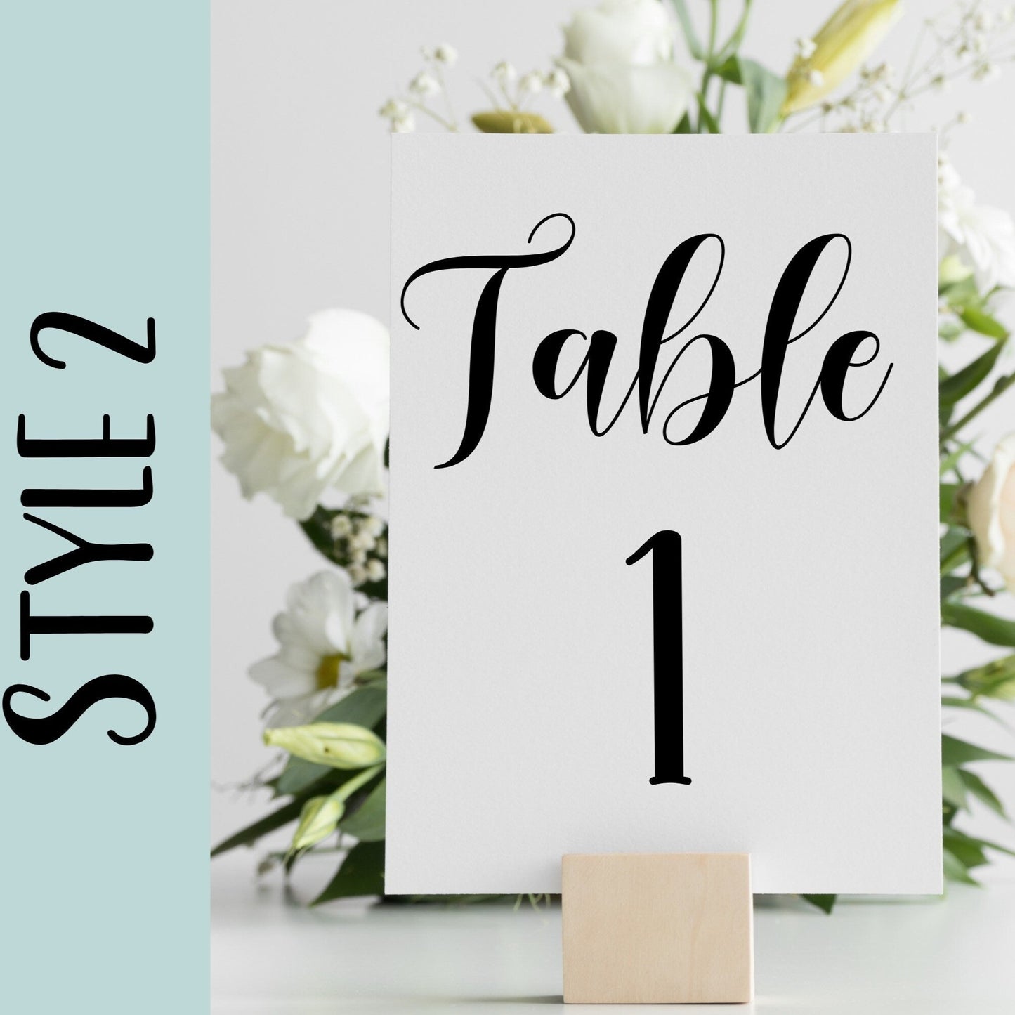 Table number vinyl decal, wedding signs, wedding decoration, table number signs, table number labels