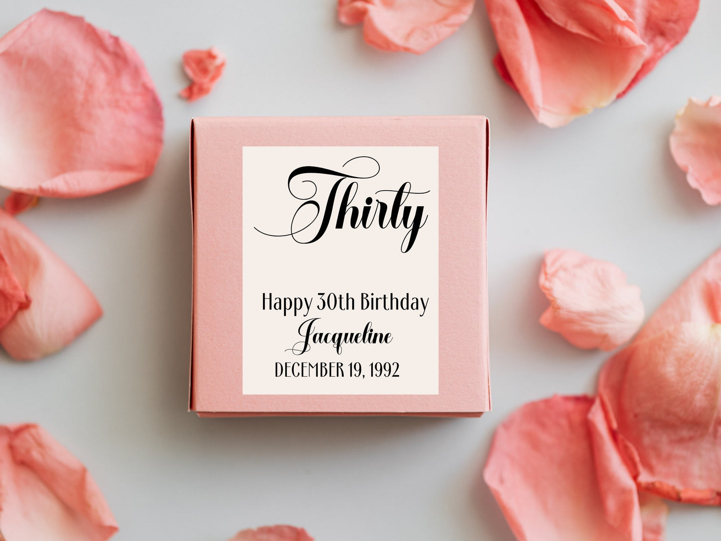 Custom 30th birthday wine bottle label- personalized Sticker for special occassions
