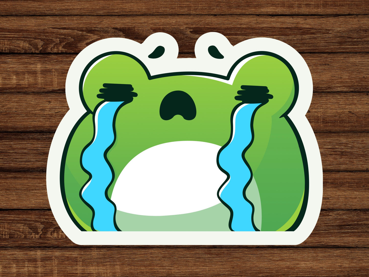 Set of 6 Frog stickers, gift for kids, sticker set, glossy stickers, laptop sticker, hydroflask sticker, journal stickers, froggie sticker