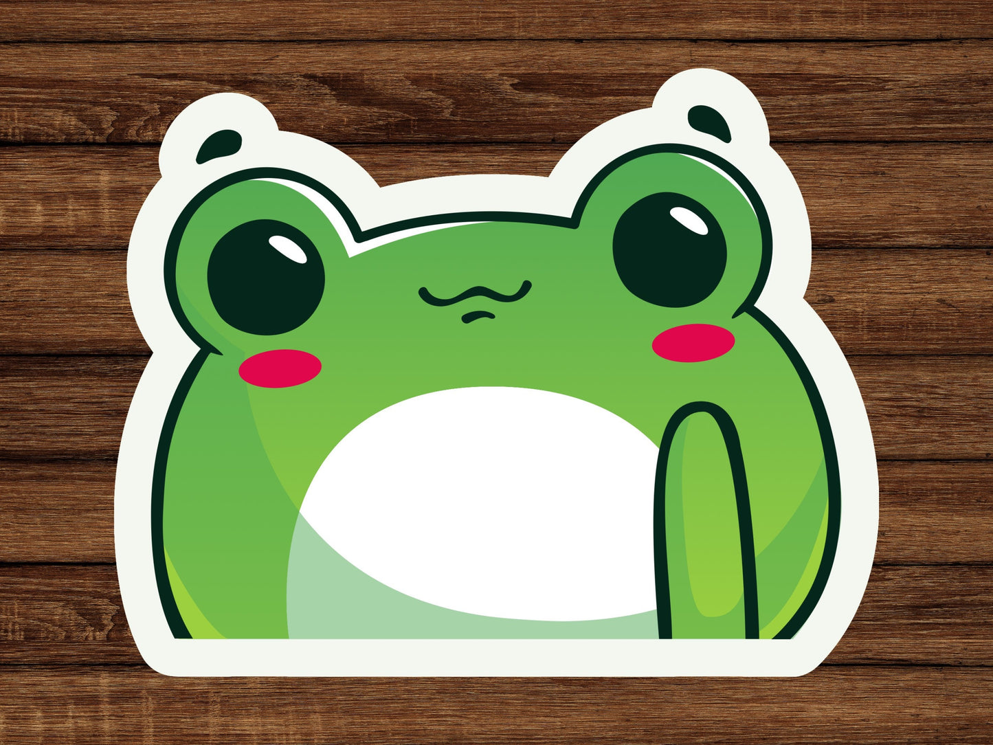 Set of 6 Frog stickers, gift for kids, sticker set, glossy stickers, laptop sticker, hydroflask sticker, journal stickers, froggie sticker