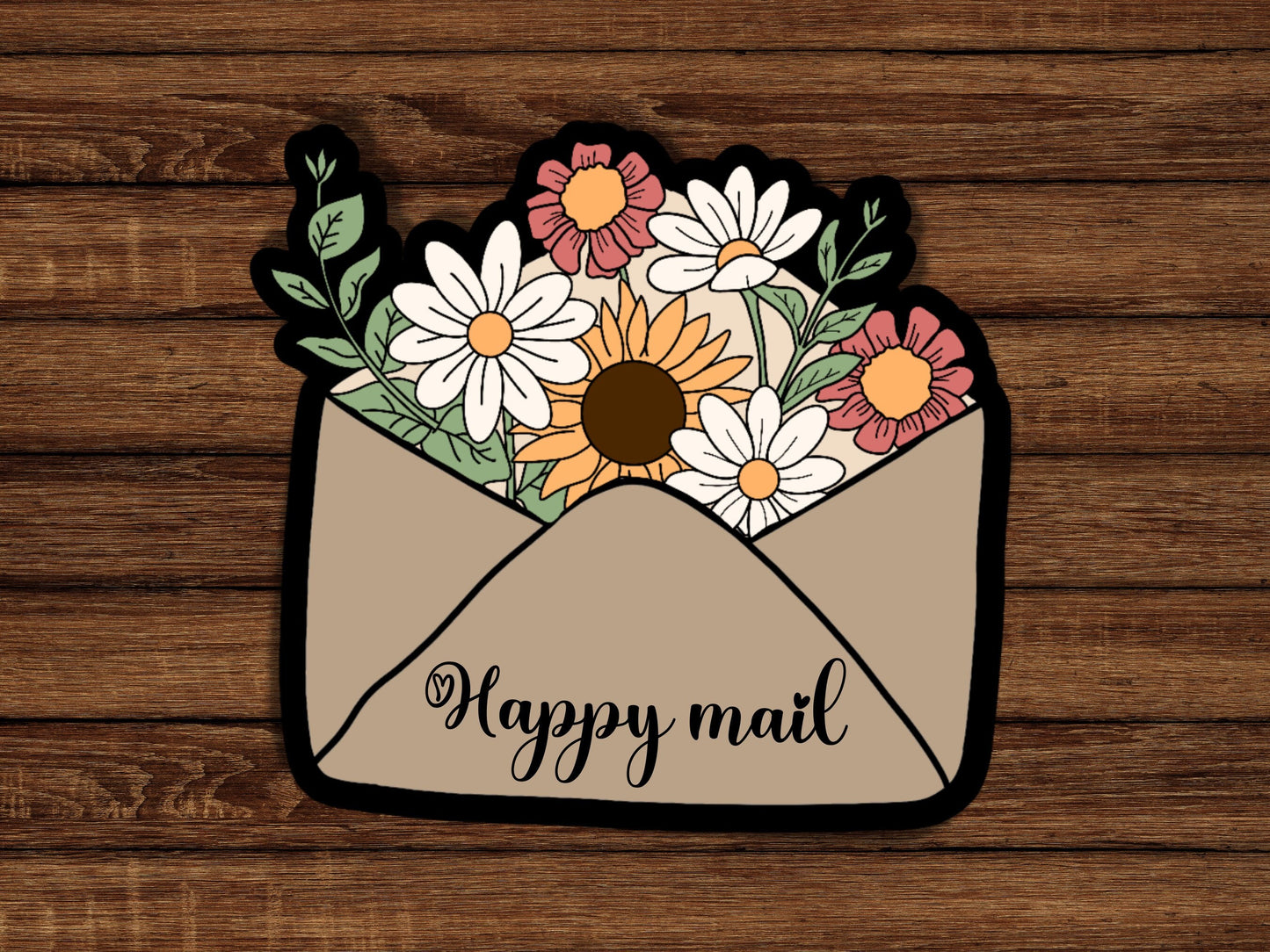Mailing stickers for small businesses or personal use, envelope sticker, weatherproof sticker, Happy mail stickers