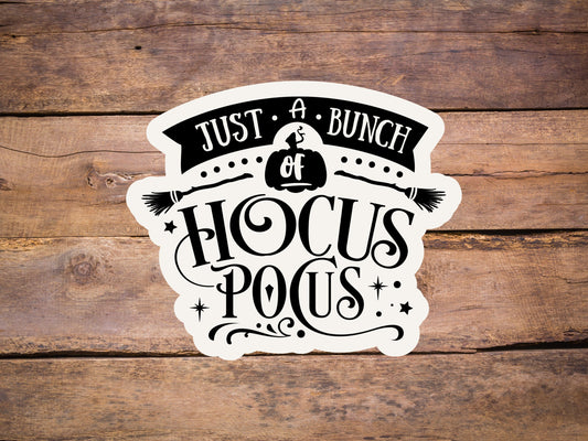 Halloween Hocus pocus sticker, Halloween treats sticker, trick or treat sticker, laptop sticker, diecut sticker, gift for kids