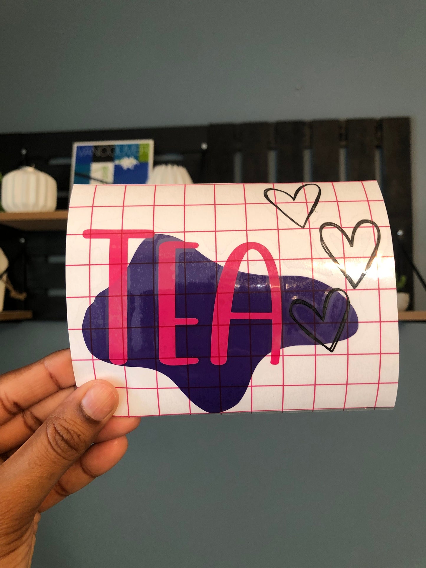 Tea cup vinyl decal,beer can glass cup decal, travel mug decal, best friend gift, dishwasher safe vinyl decal