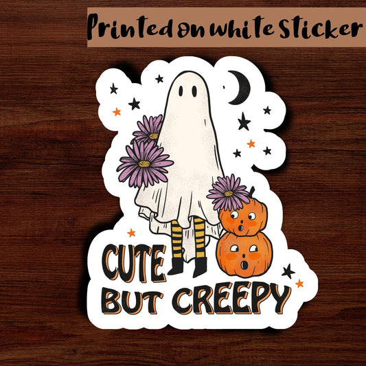 Bumper sticker, halloween basket gift, halloween hamper stuffer, gift for coffee lover, gift for best friend, journal vinyl sticker