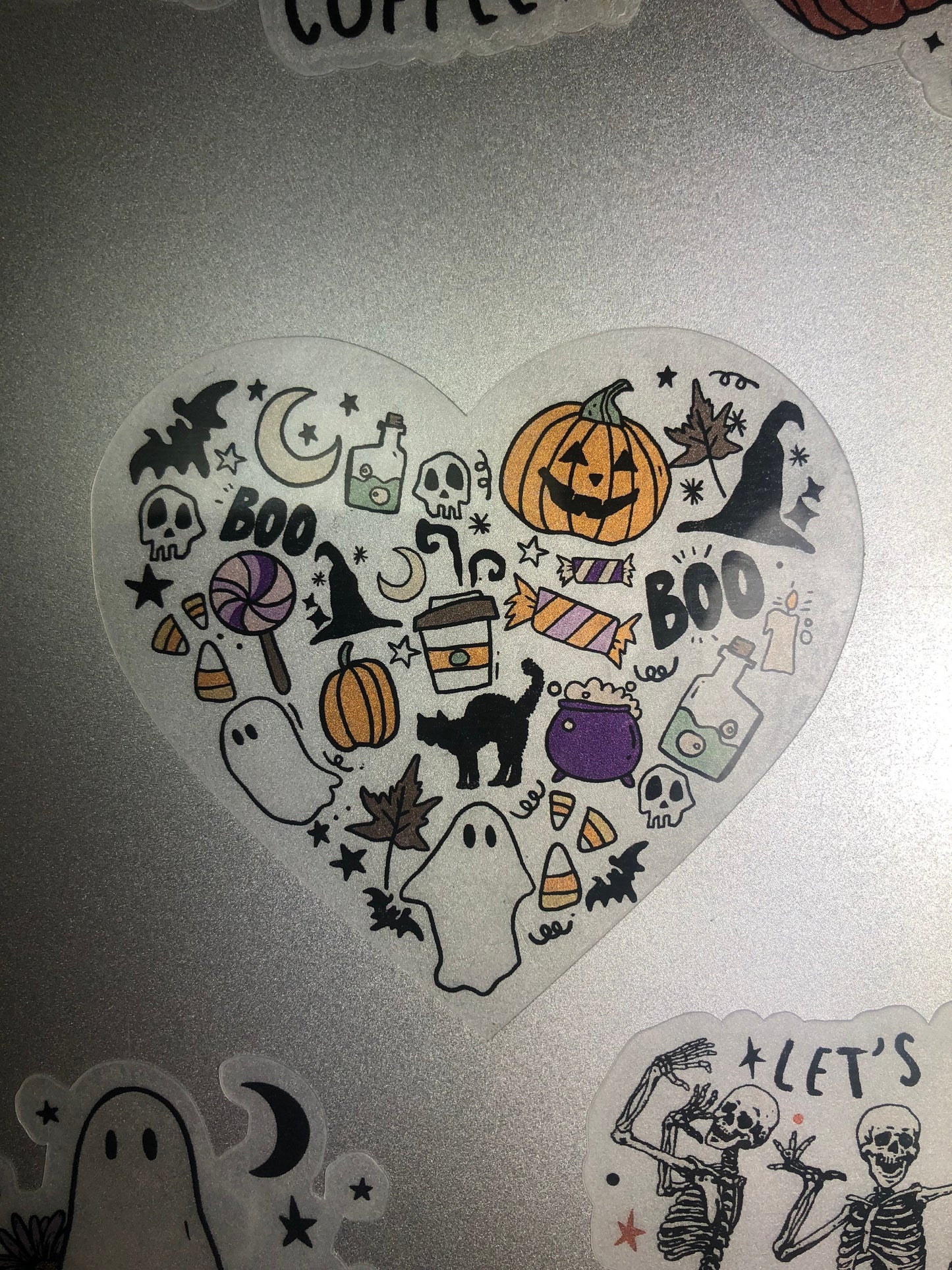 Halloween sticker, witchy sticker, fall sticker, spooky sticker, sticker for laptop, ghost sticker, gift for friend, Halloween gift