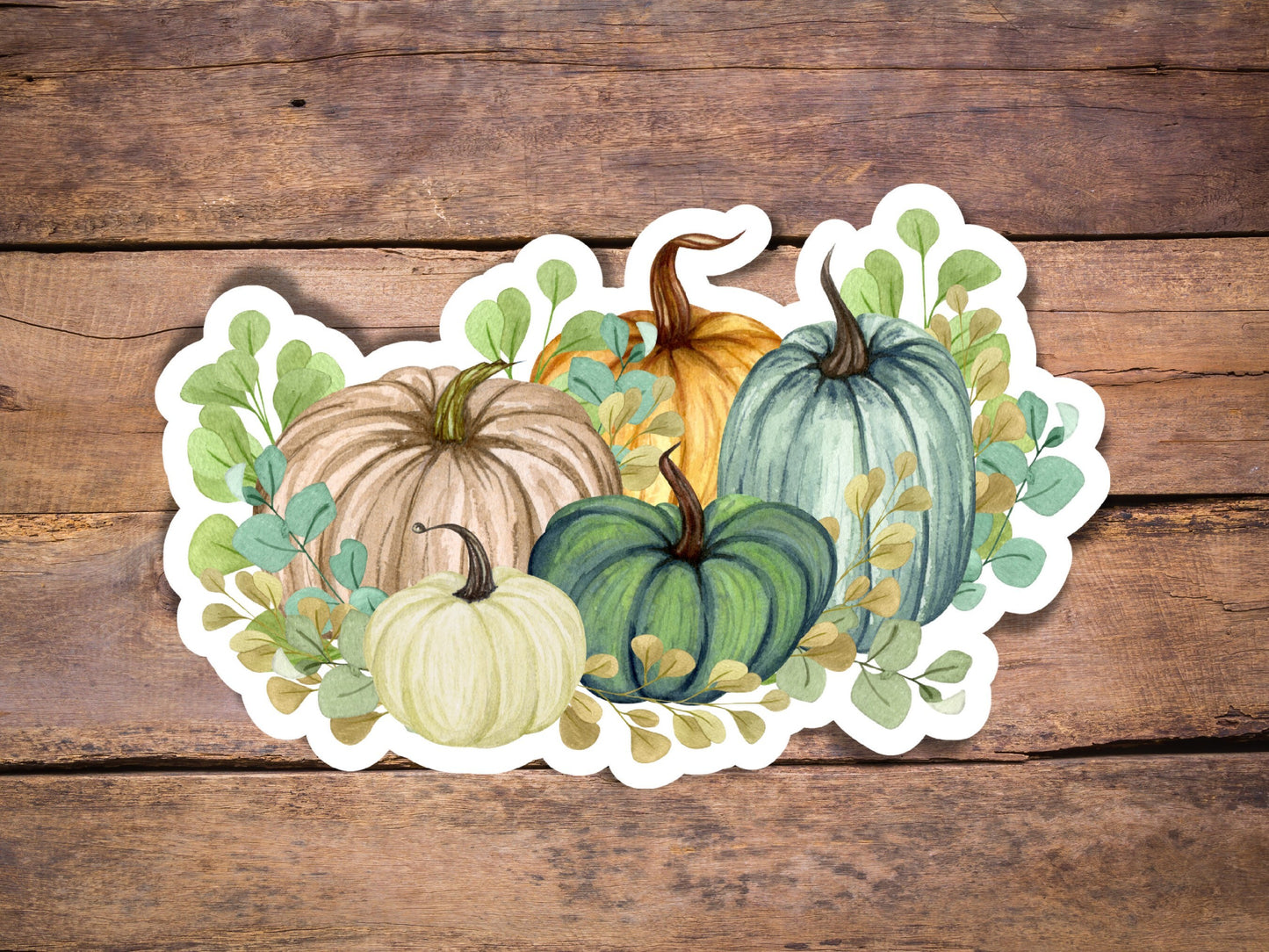 Pumpkin sticker- set of 6, fall stickers sheet, diecut sticker, weatherproof sticker, laptop sticker, waterbottle sticker, halloween gift