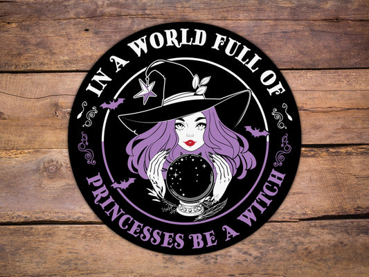 Witch sticker, Halloween sticker, black sticker, diecut sticker, laptop sticker, halloween gift