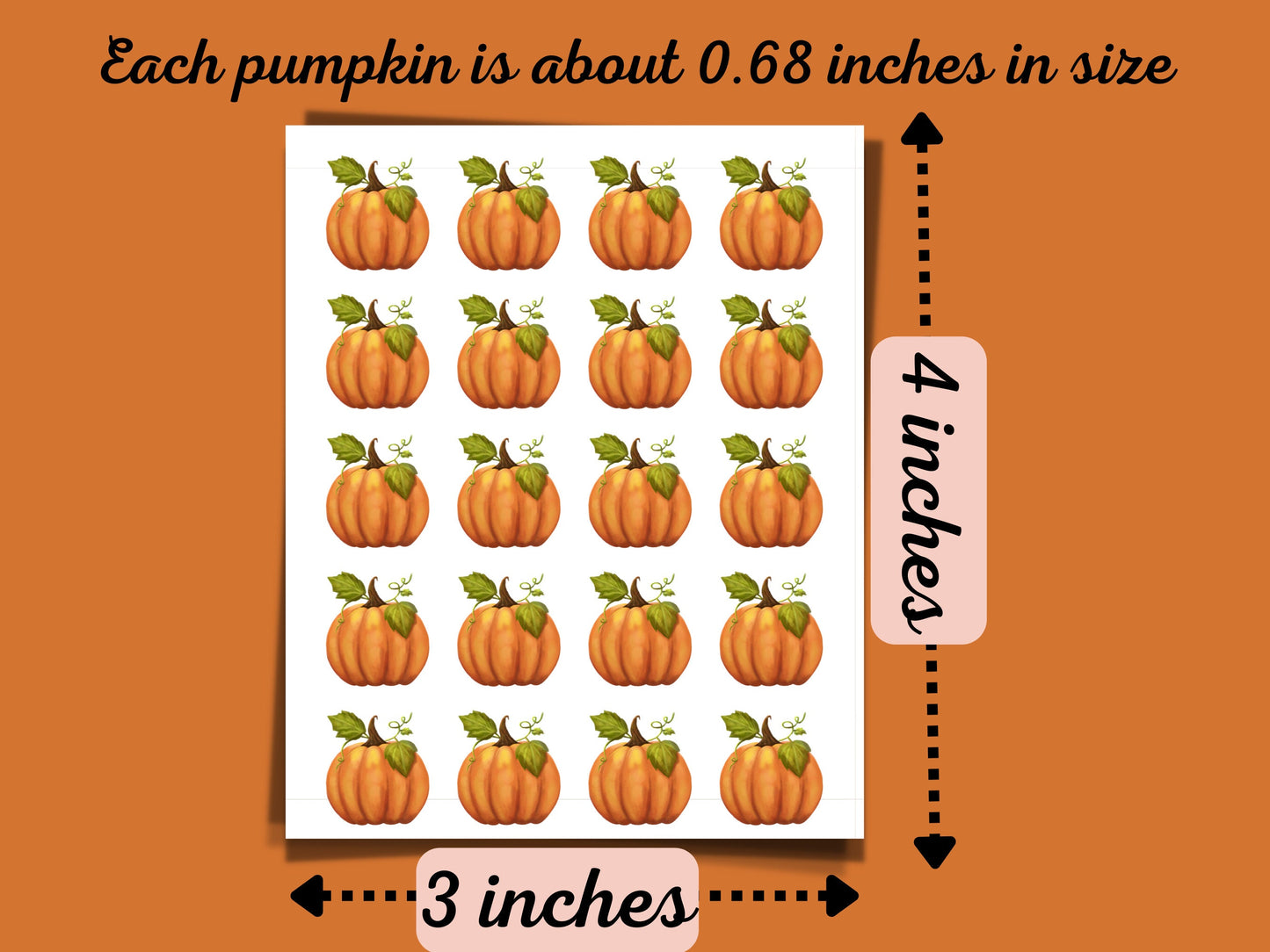 Mini pumpkin sticker sheet, halloween sticker sheet, halloween gift, kiss cut stickers, journal stickers, halloween stationary