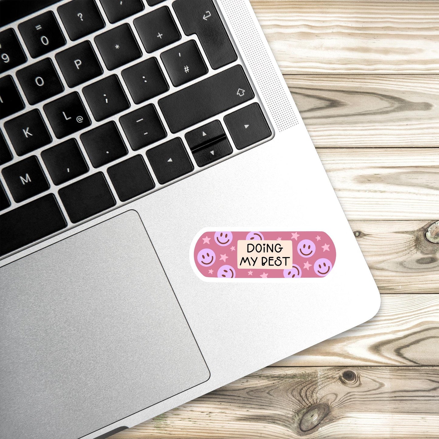 Floral Bandage Sticker: Motivational Self-Care, Laptop Decal