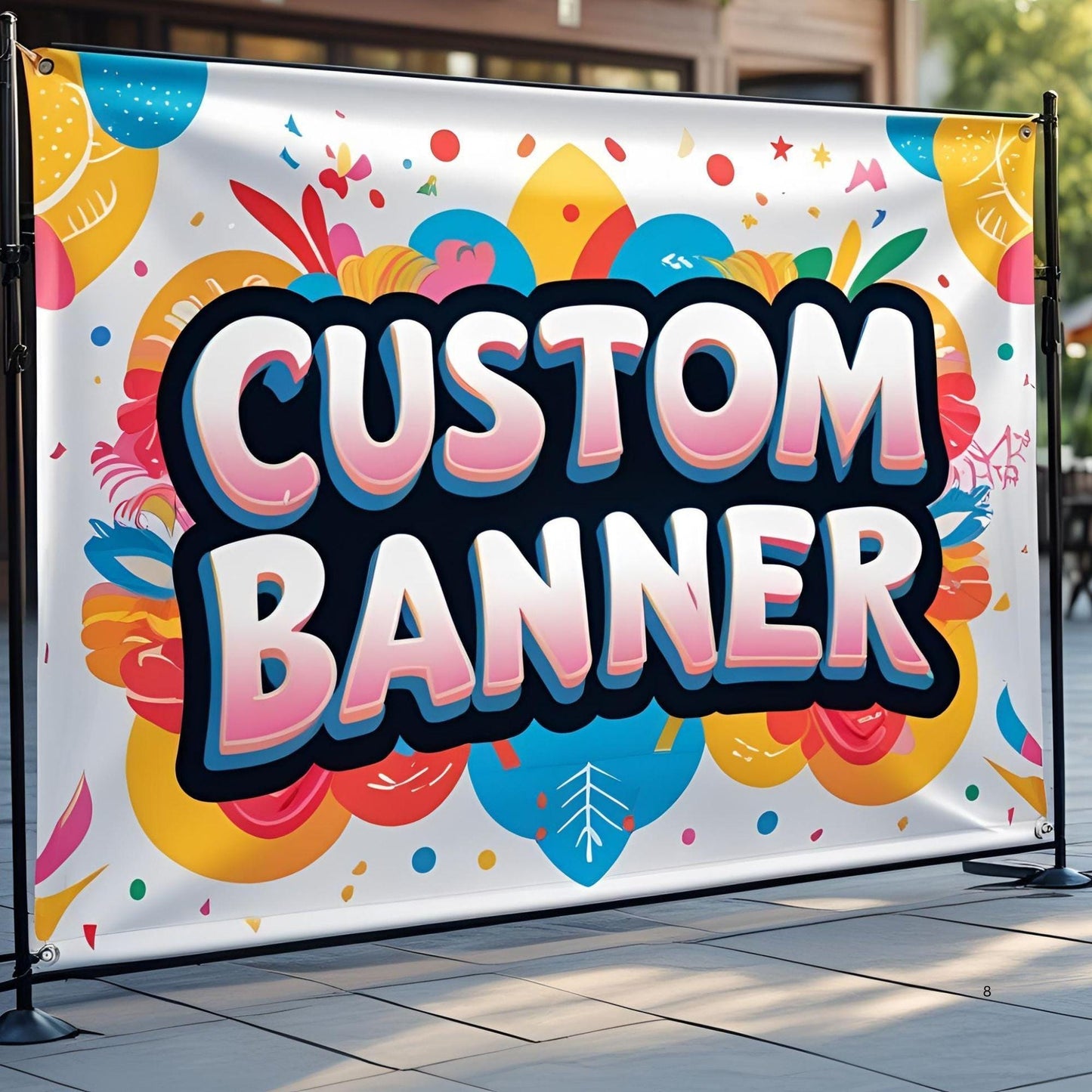 Custom Vinyl Banner: Waterproof Event Sign, Birthday, Market