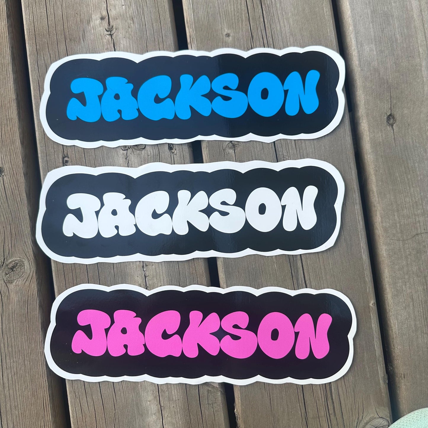 Personalized Waterproof Name Decals: Graffiti Style Stickers
