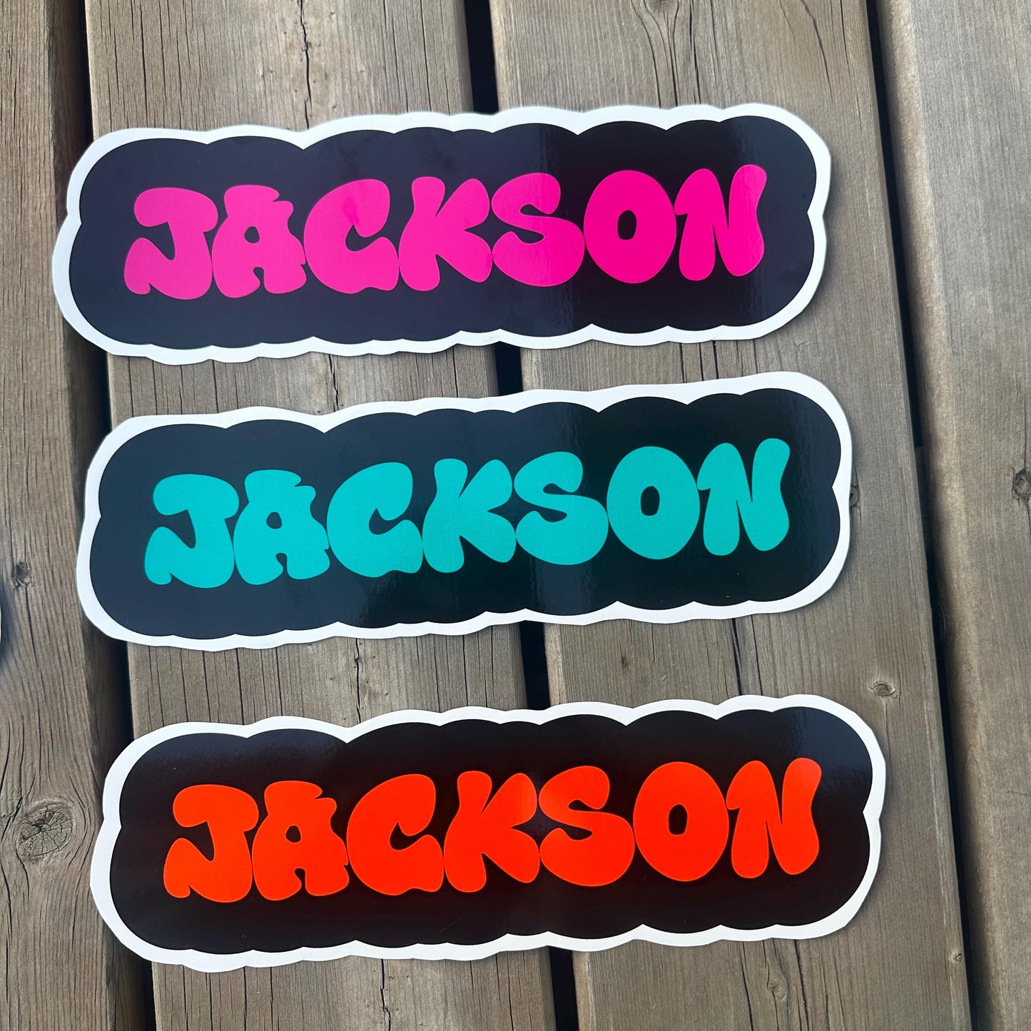 Personalized Waterproof Name Decals: Graffiti Style Stickers