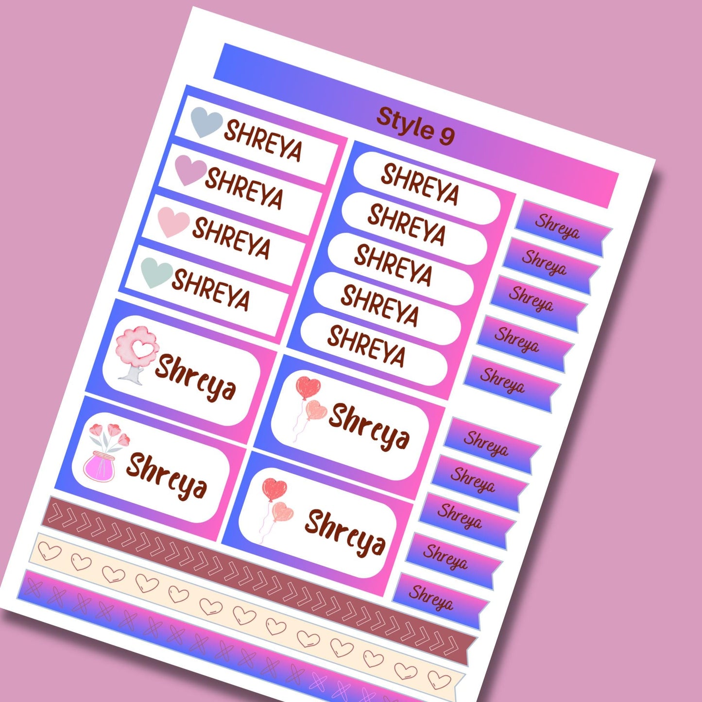 Custom Waterproof Name Stickers: Personalized School & Daycare Labels