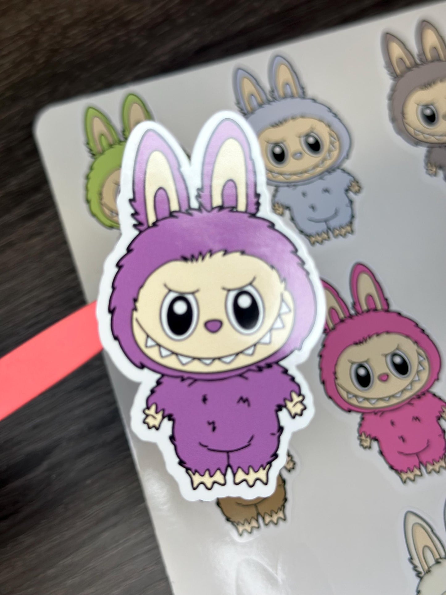 Monsters Macaron Vinyl Sticker Set: Waterproof Laptop Decals