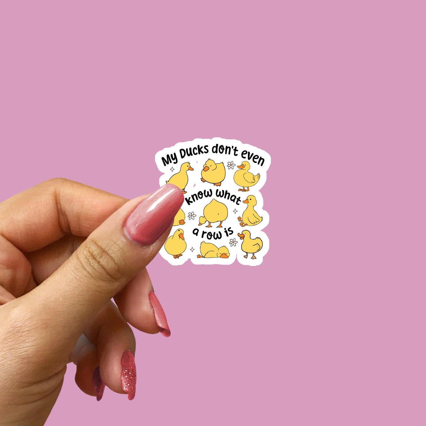 Funny Duck Sticker | Cute funny ducks | Snarky Vinyl Sticker | Kindle sticker | Waterbottle sticker | Laptop sticker  Journal sticker