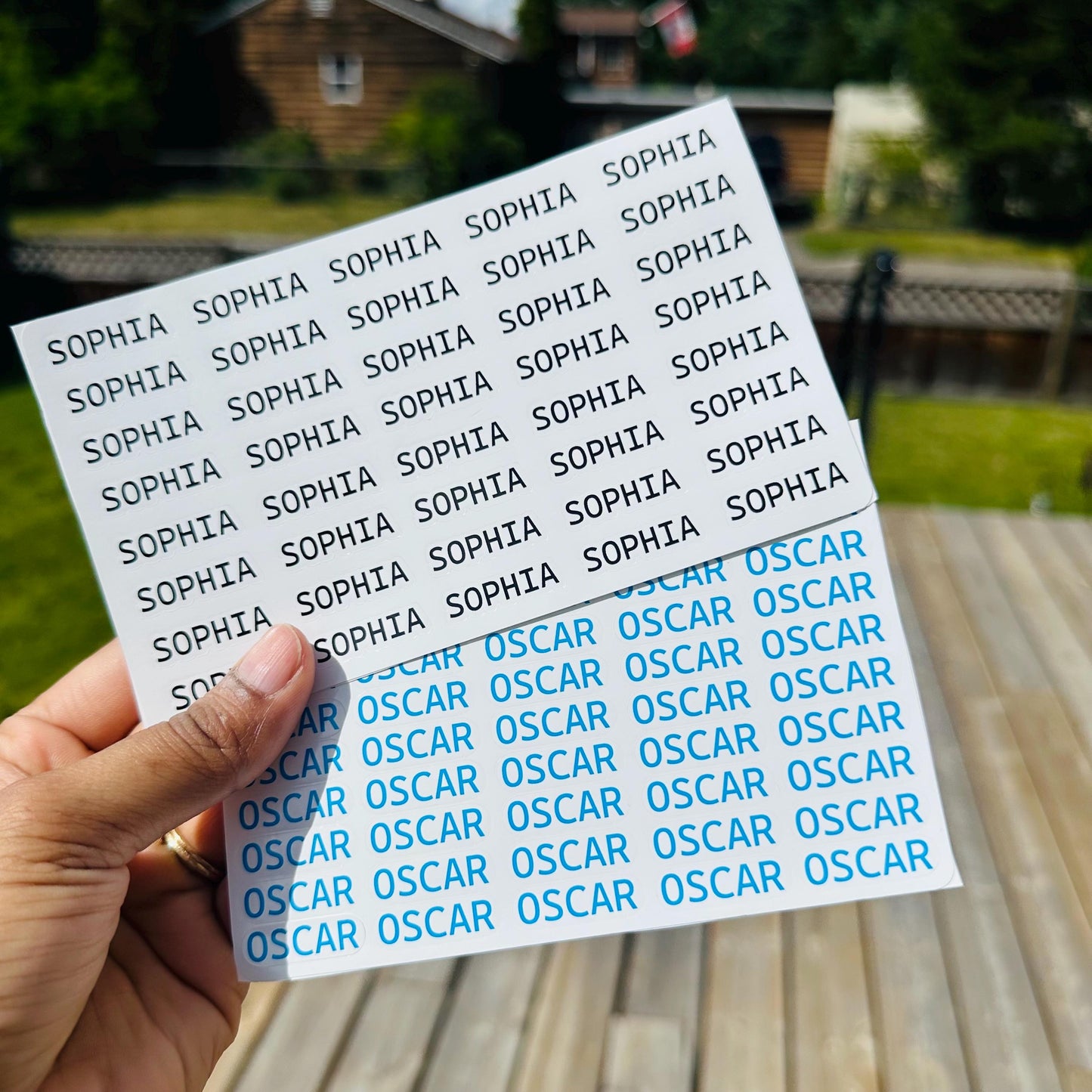 Custom Name Stickers: Waterproof Vinyl Labels for Kids, School Supplies