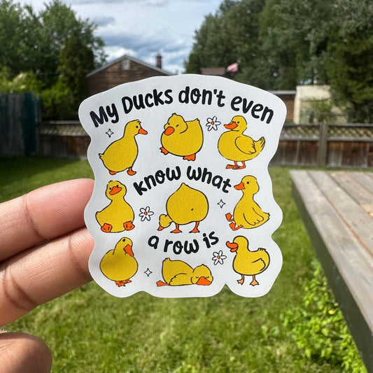 Funny Duck Sticker | Cute funny ducks | Snarky Vinyl Sticker | Kindle sticker | Waterbottle sticker | Laptop sticker  Journal sticker
