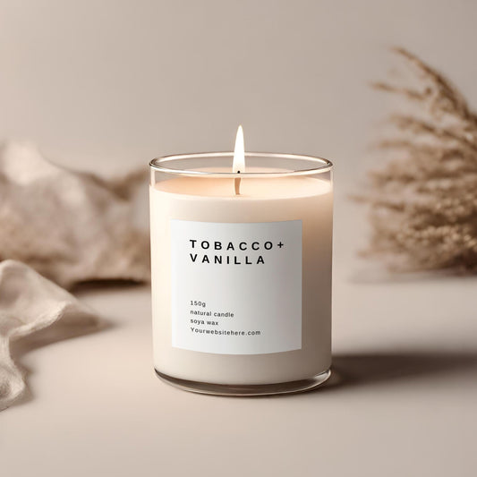 Custom Candle Labels 3x3" Square: Personalized Business Stickers