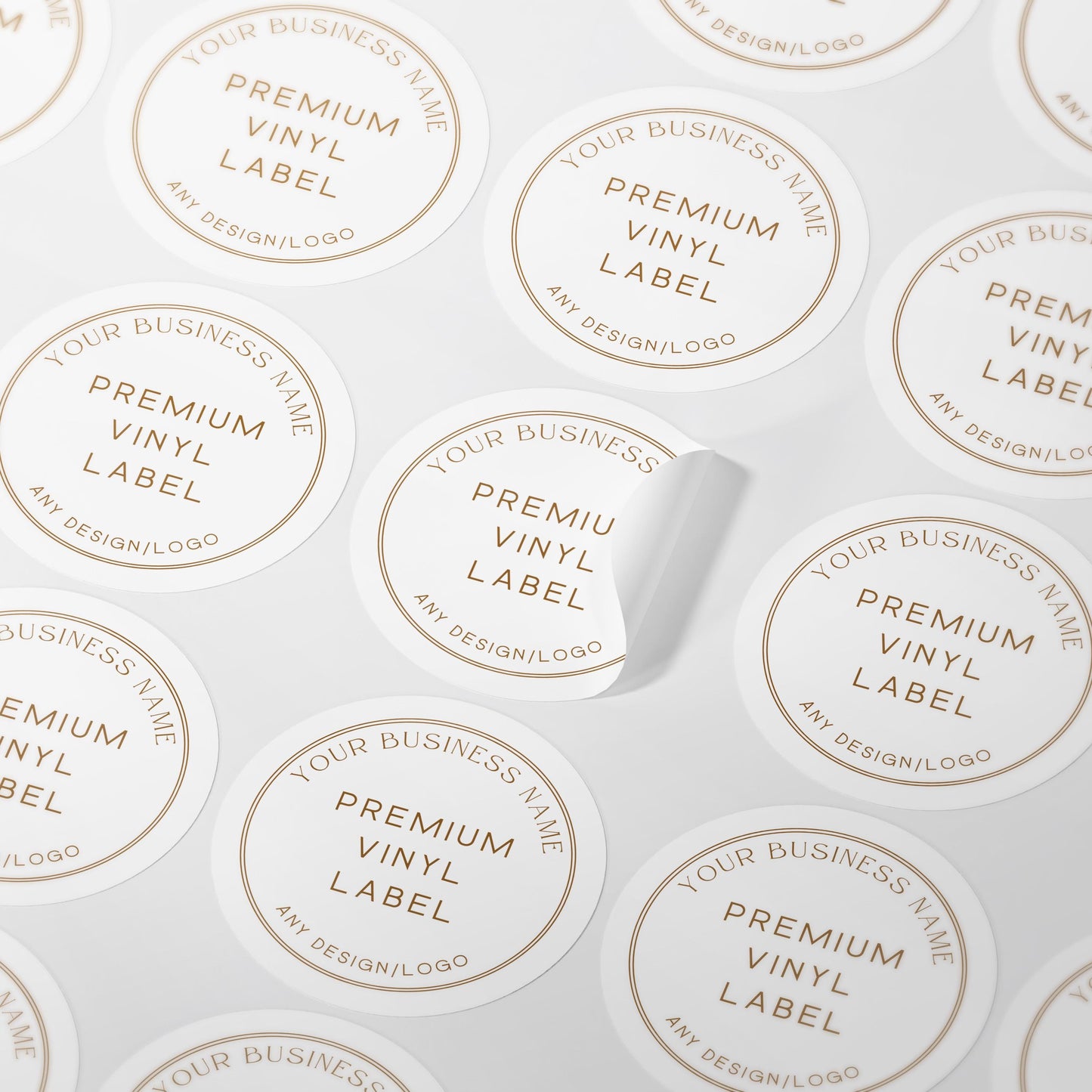 Custom Candle Labels: 3" Round Stickers for Business Branding