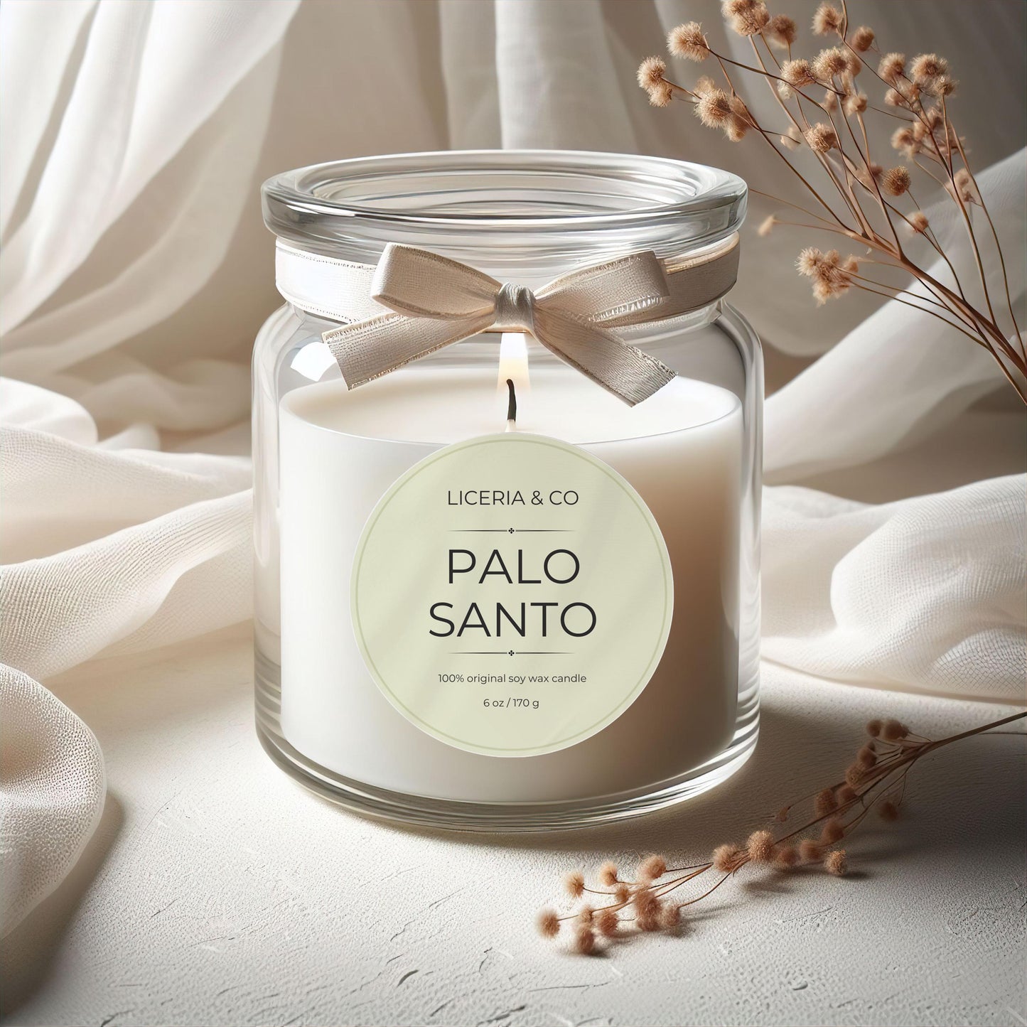 Custom Candle Labels: 3" Round Stickers for Business Branding