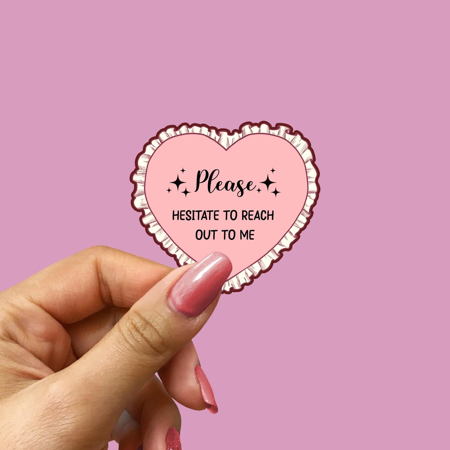 Sassy Heart Vinyl Sticker: Waterproof Decal for Kindle, Laptop