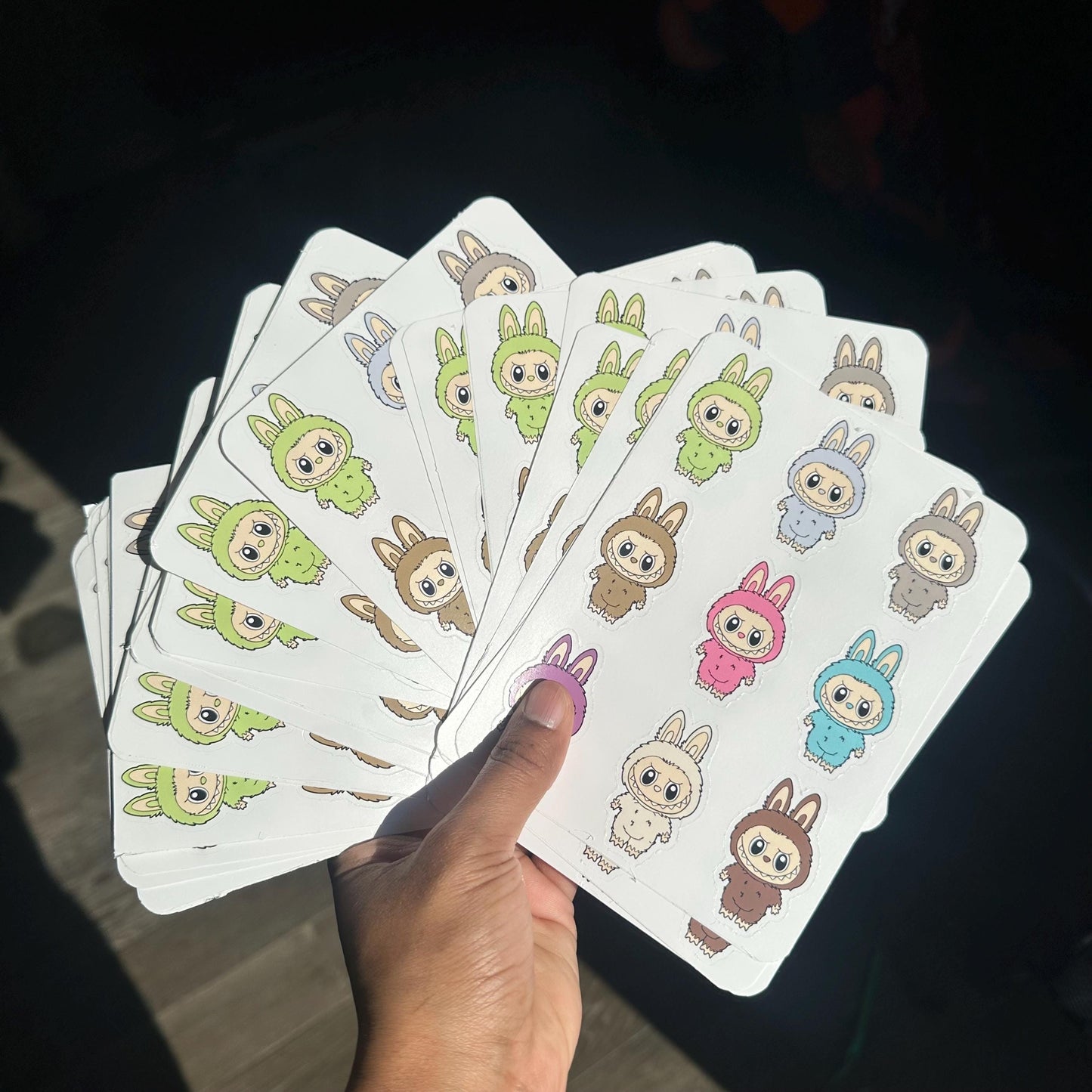 Monsters Macaron Vinyl Sticker Set: Waterproof Laptop Decals