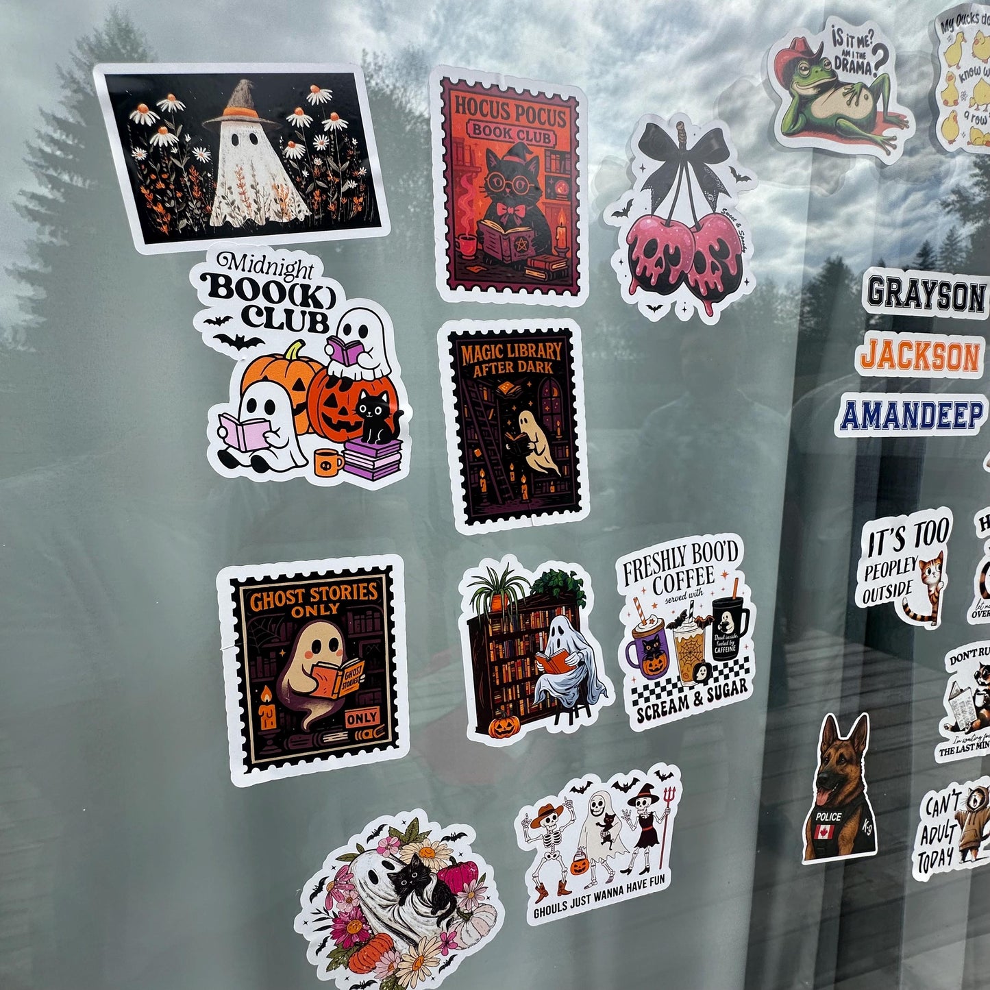 Ghost Stories Book Sticker: Waterproof Vinyl Halloween Decal