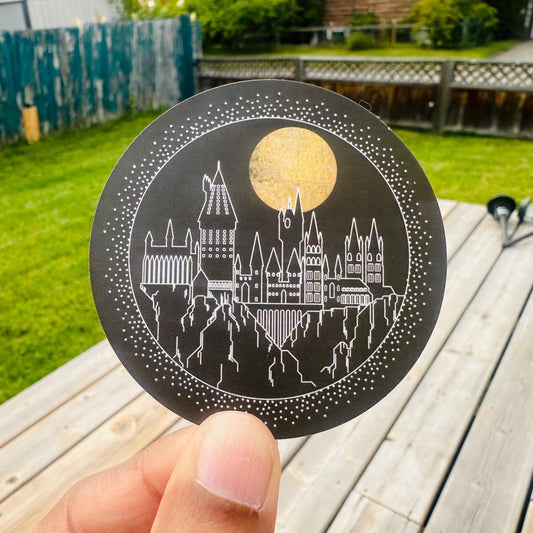 Wizard Palace Sticker: Waterproof Matte Decal for Laptop, Water Bottle
