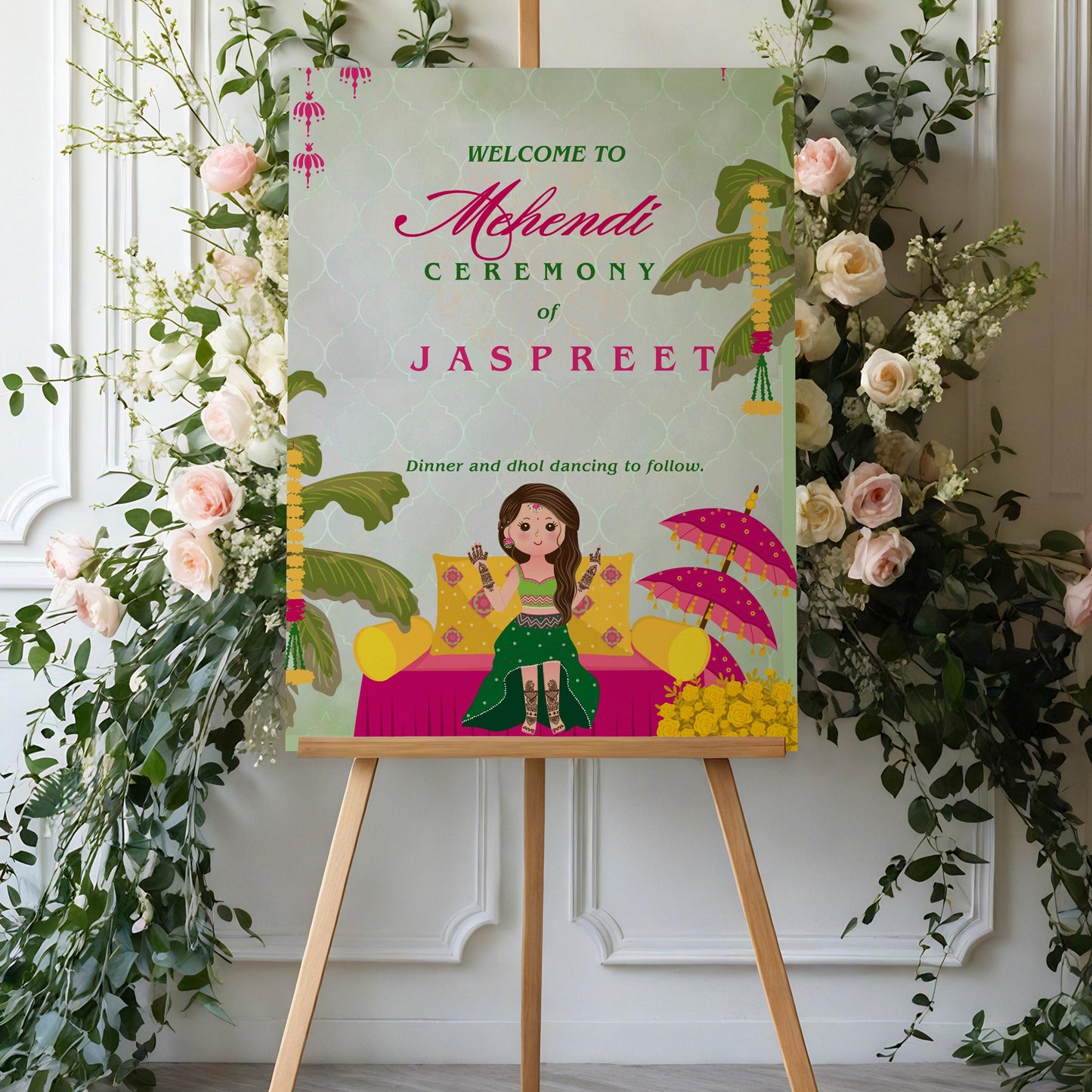 Unique Printed Sign for All Your Celebrations : Mehndi, Sangeet, Jaggo, Nikkah