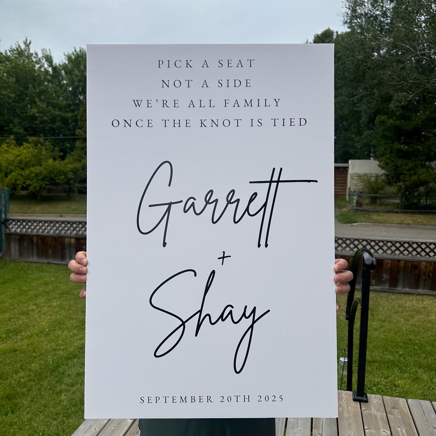 Personalized Foam Board Sign: Custom Event Decor, 20x30