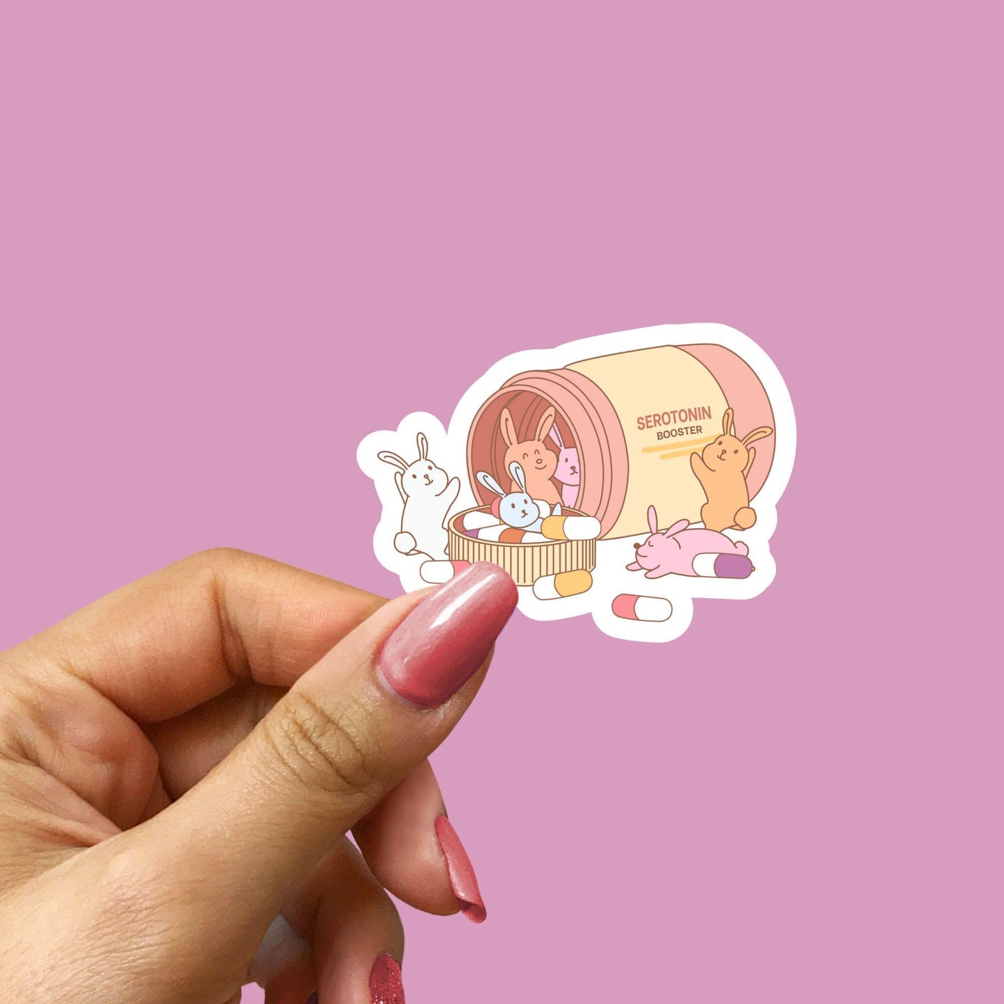 Serotonin Booster Sticker: Motivational Self-Care Decal